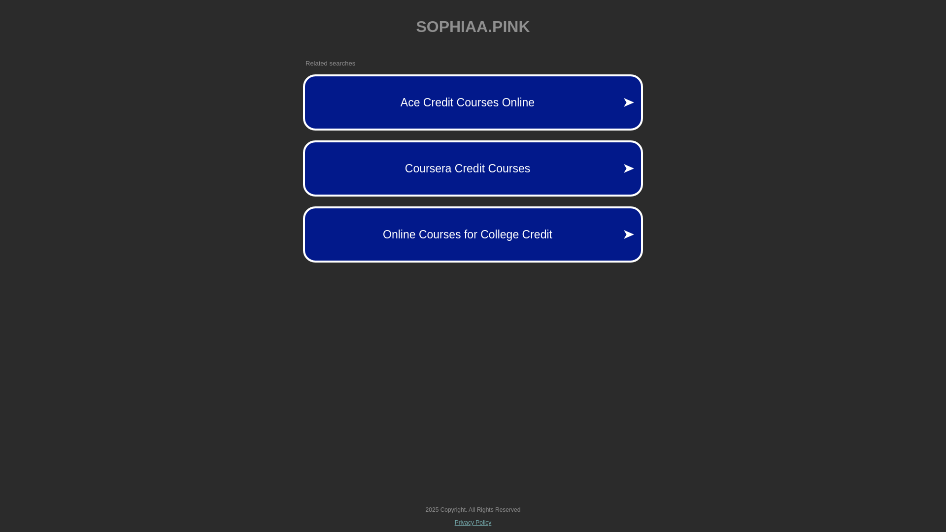 website screenshot of https://sophiaa.pink/