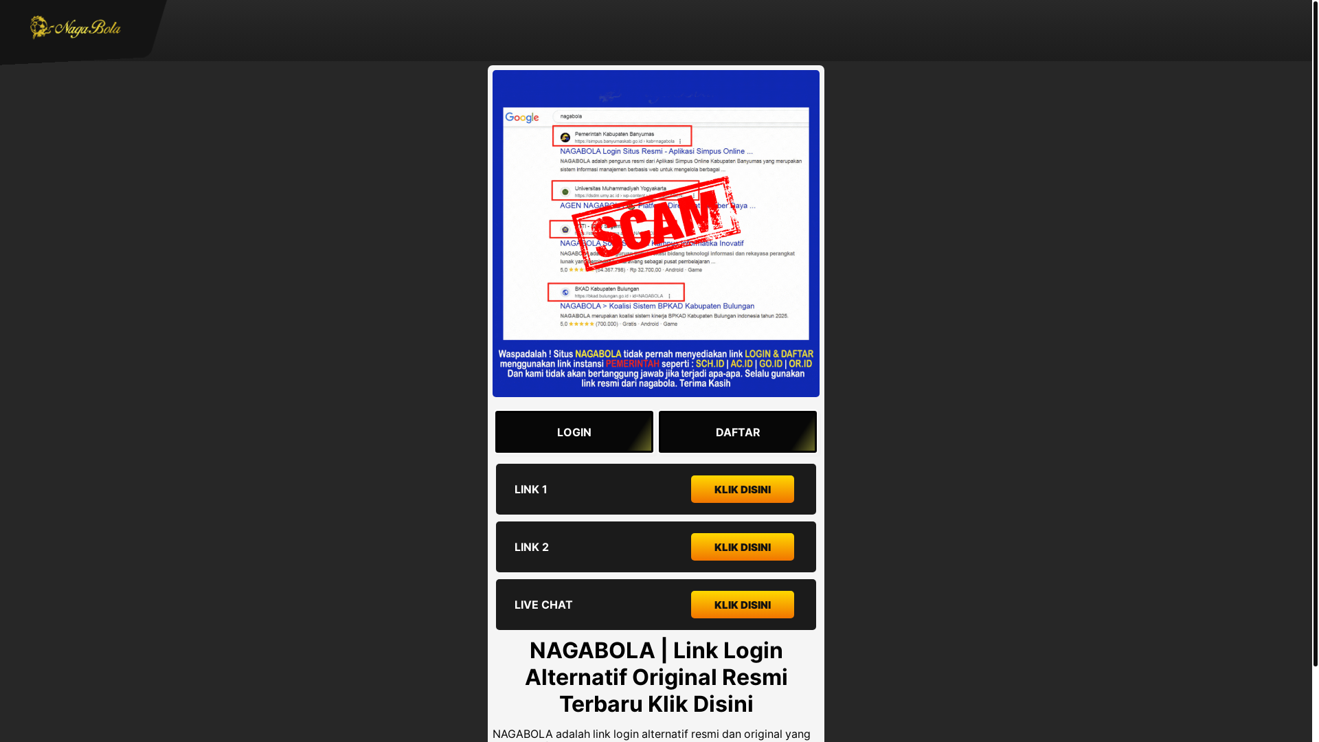website screenshot of https://direct-alternatif-nagabola.pages.dev/