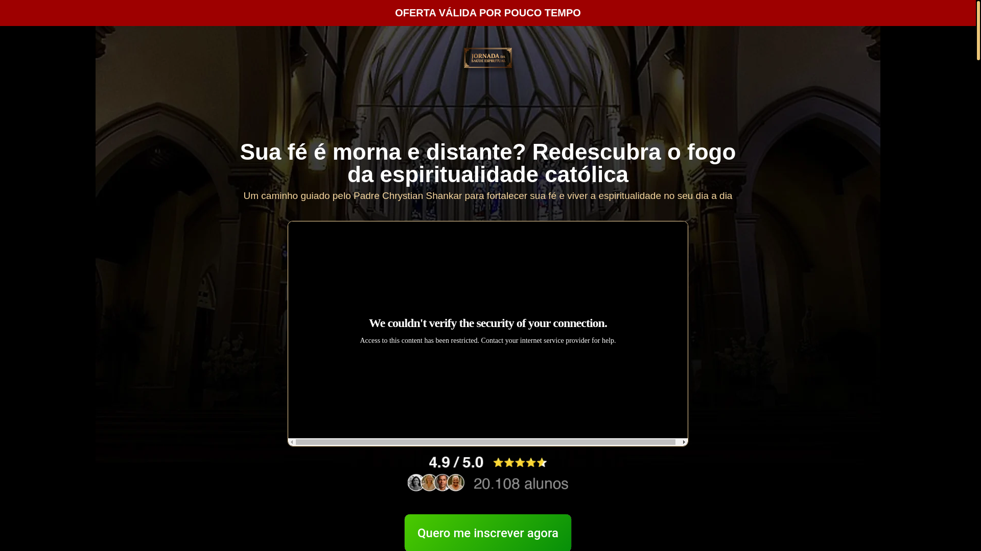 website screenshot of https://padrechrystian.site/