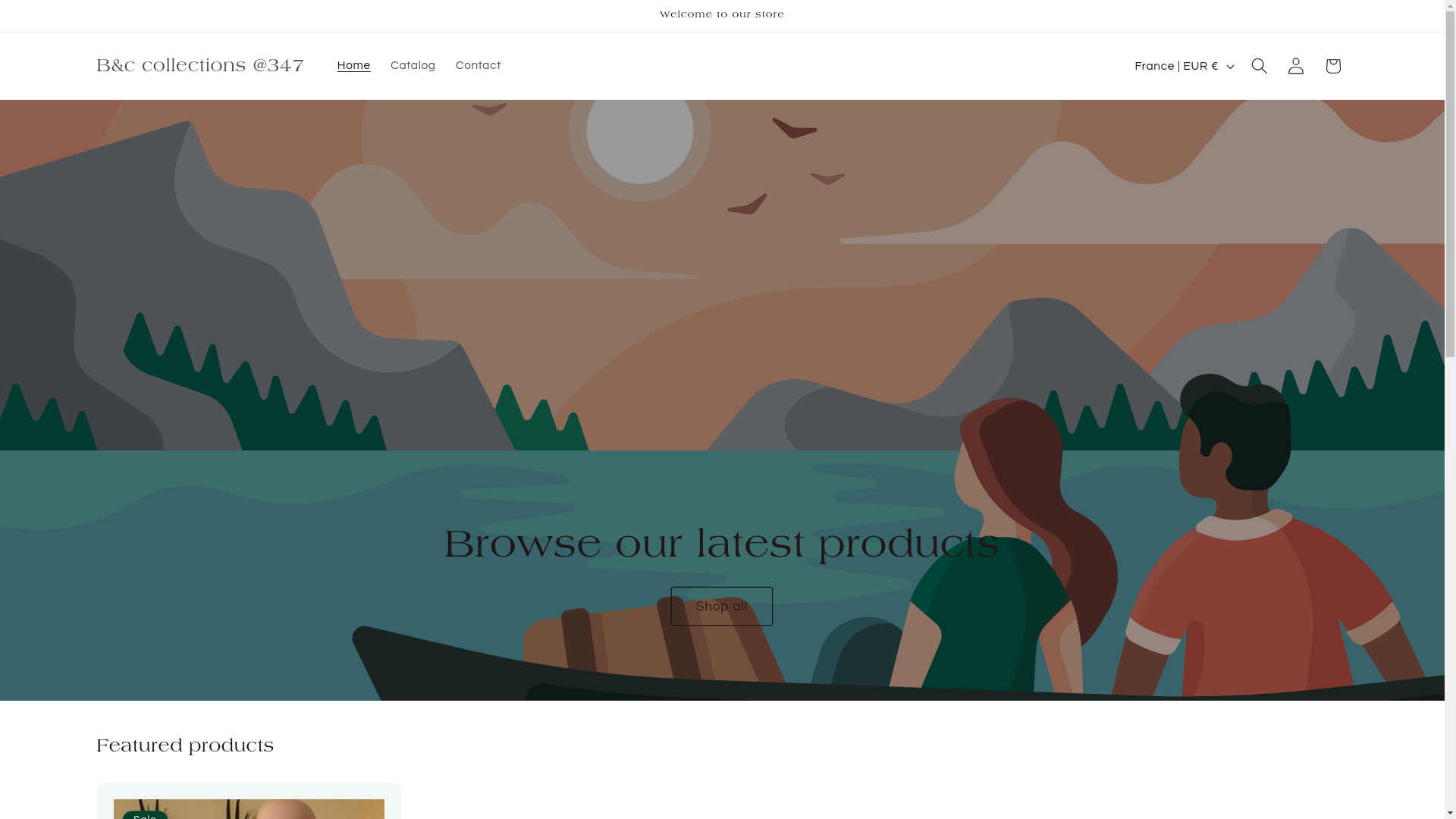 website screenshot of https://bccollections347.com/