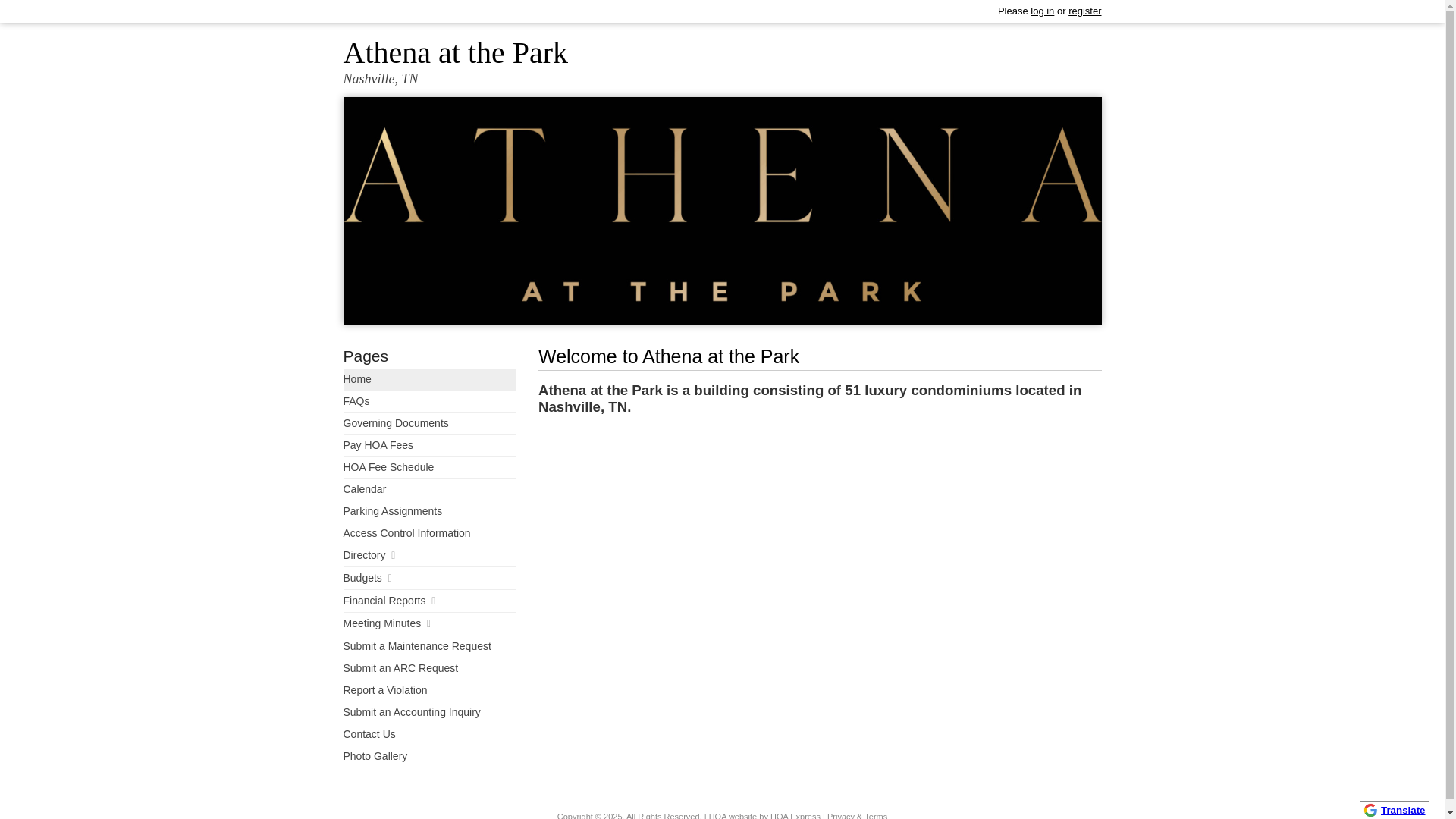 website screenshot of https://athenanashville.net/