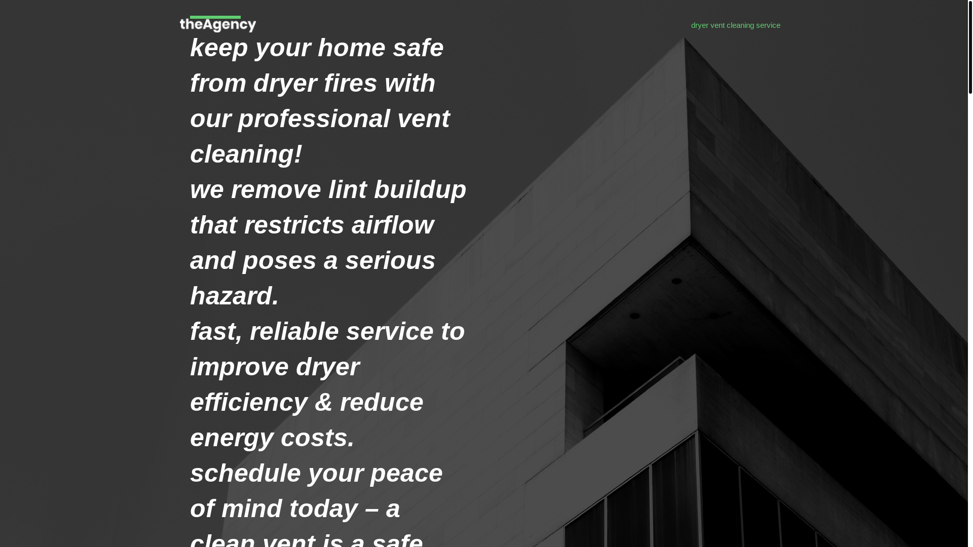 website screenshot of https://dryerventcleaningservice.site/
