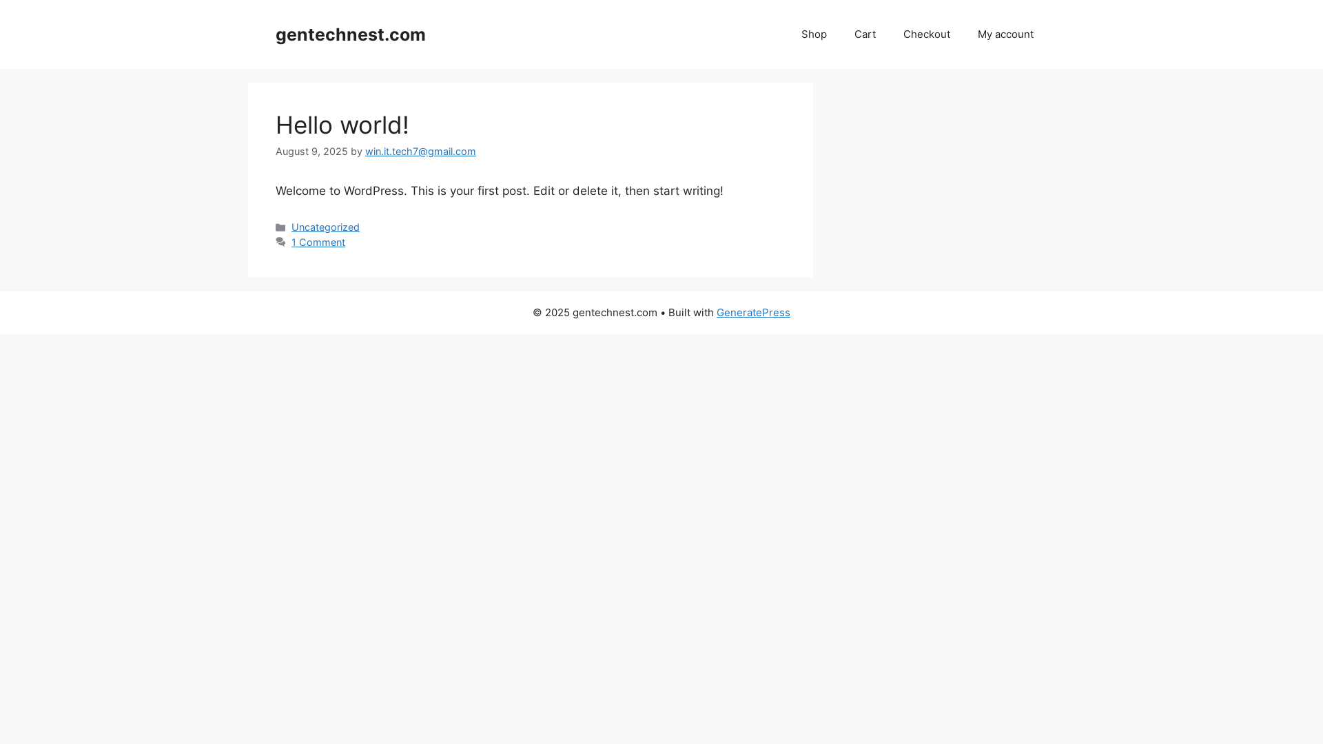 website screenshot of https://gentechnest.com/