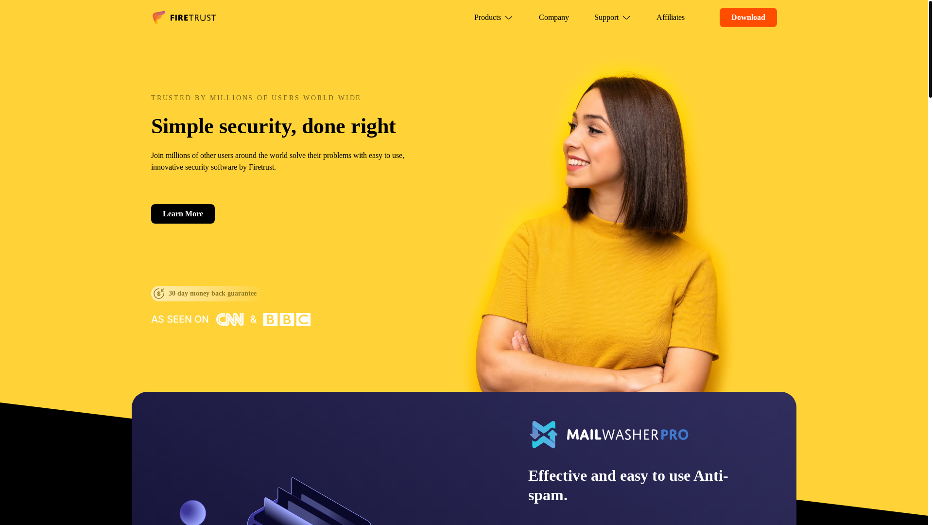 website screenshot of https://firetrust.pages.dev/
