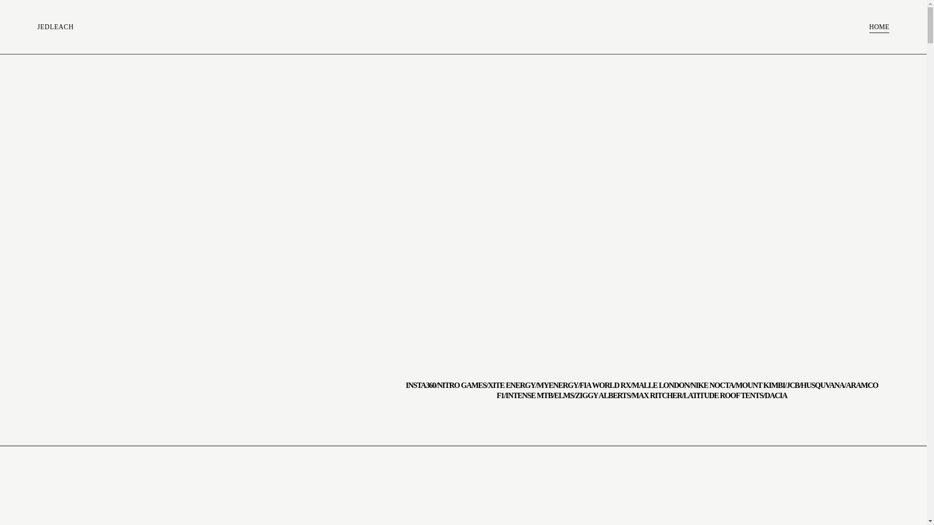 website screenshot of https://jedleach.com/