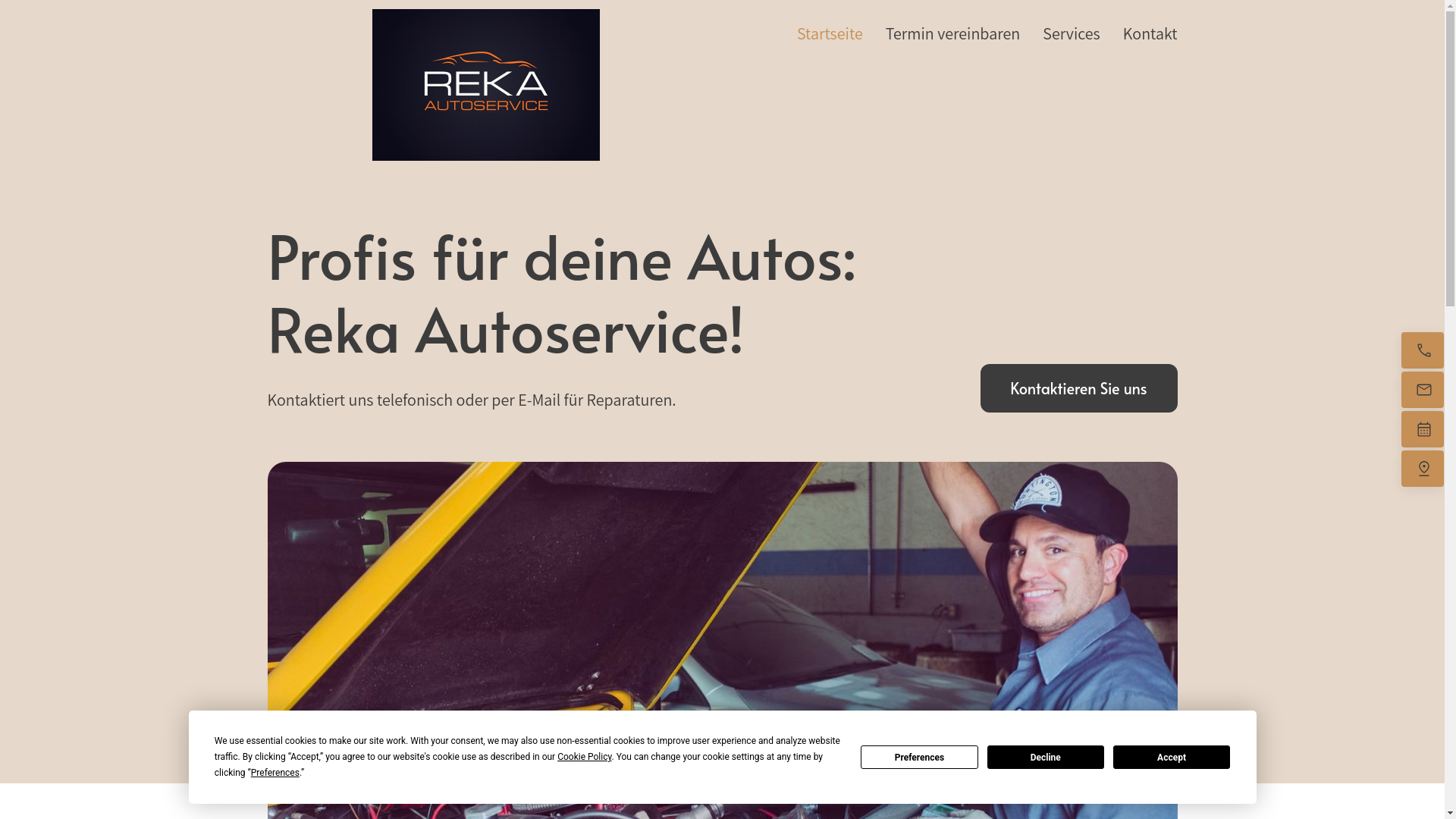 website screenshot of https://reka-autoservice.de/