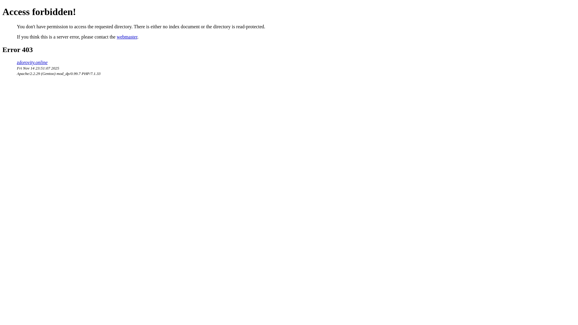 website screenshot of https://zdorovity.online/