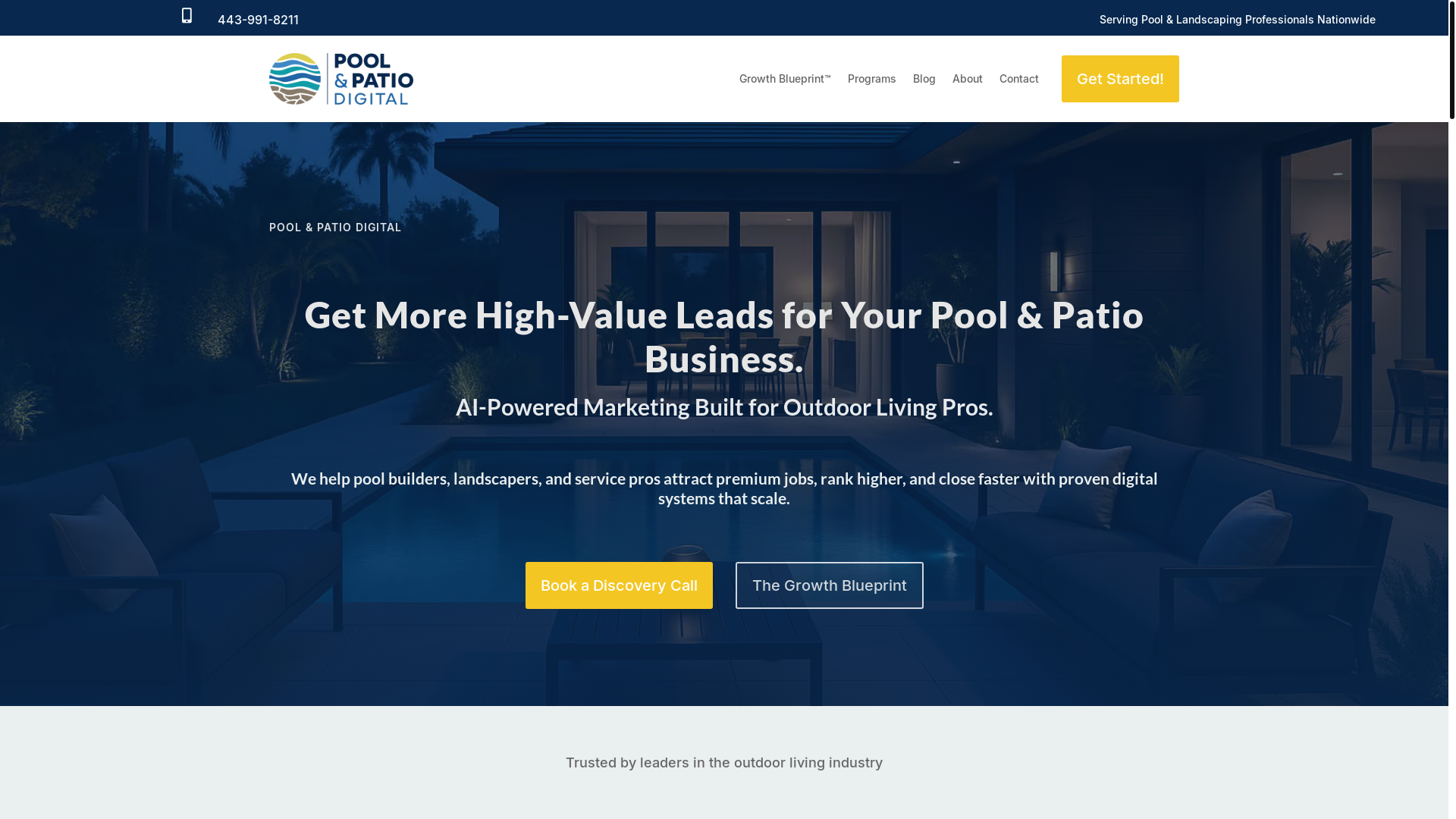 website screenshot of https://nowpoolpatio.com/