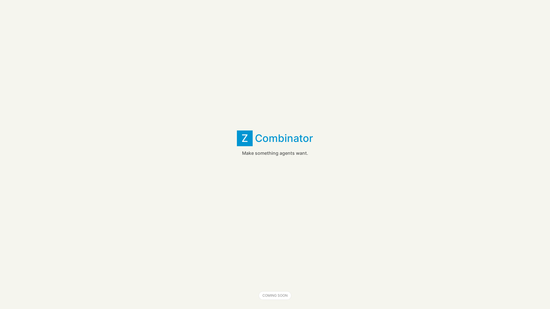 website screenshot of https://zcombinator.fund/