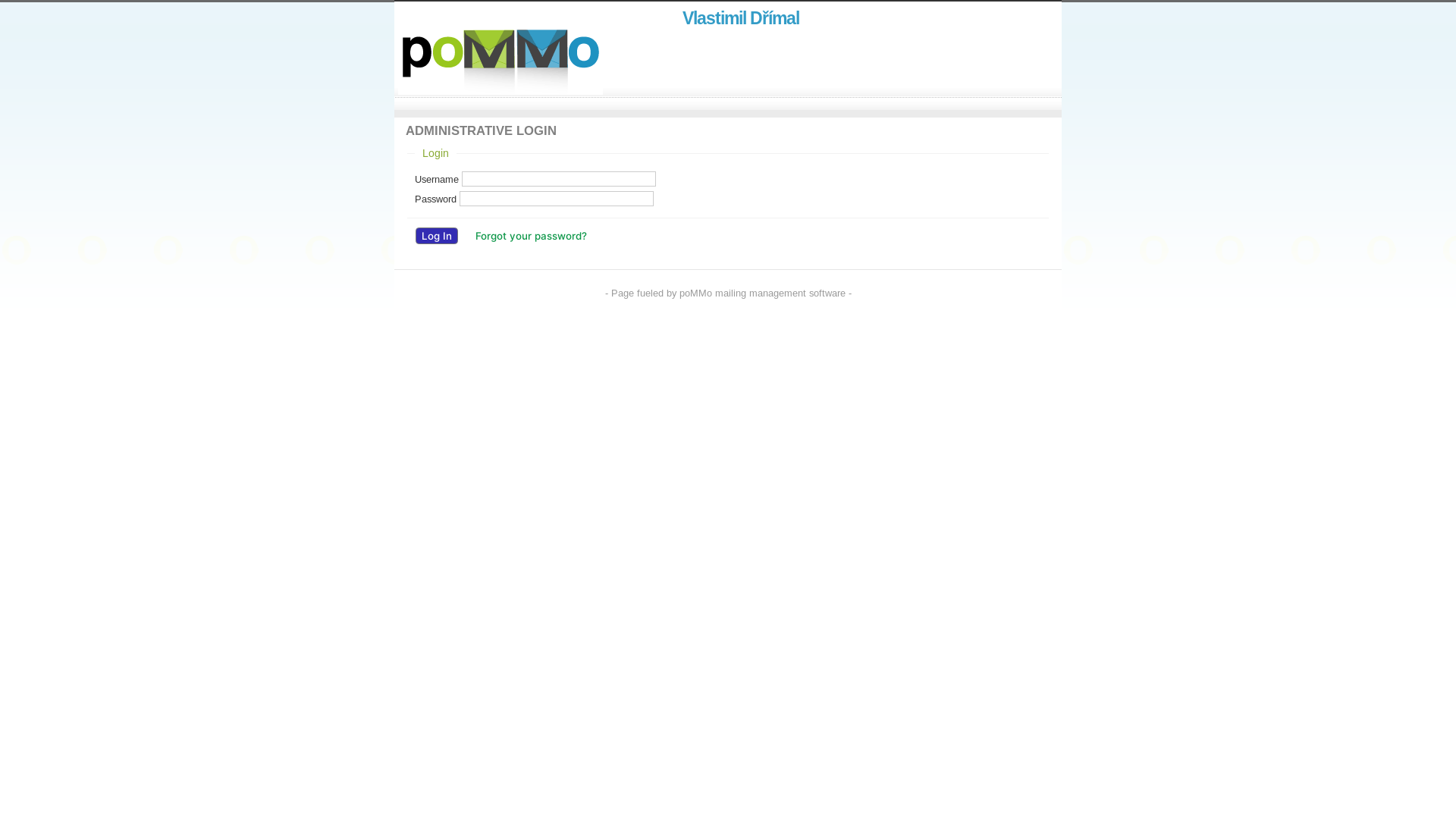 website screenshot of https://vlastadrimal.cz/