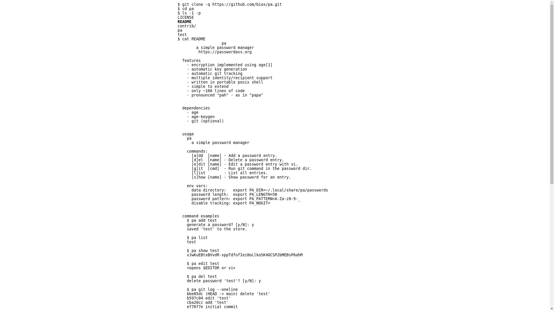 website screenshot of https://passwordass.org/
