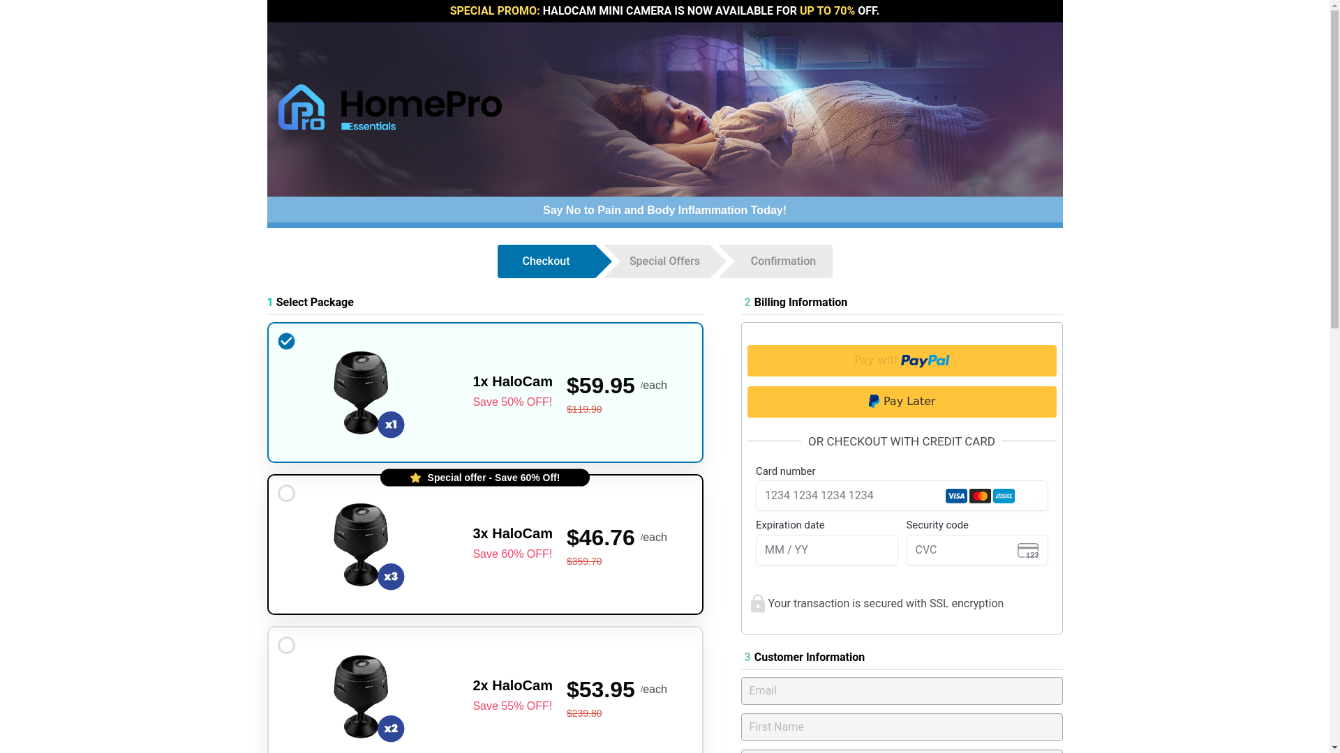 website screenshot of https://get-halocam.com/