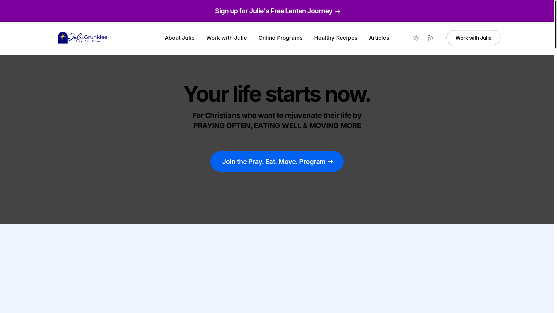 website screenshot of https://juliegrunklee-com.pages.dev/