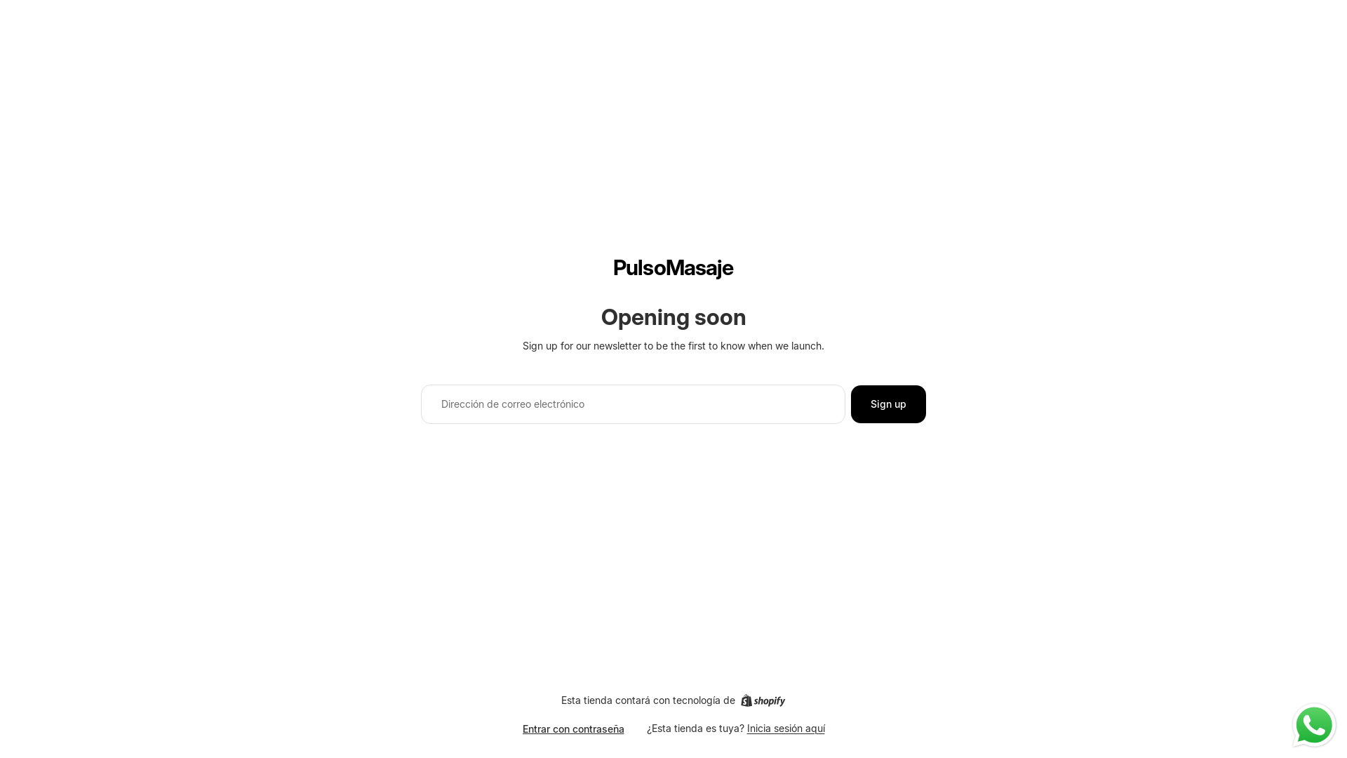 website screenshot of https://pulsomasaje.com/