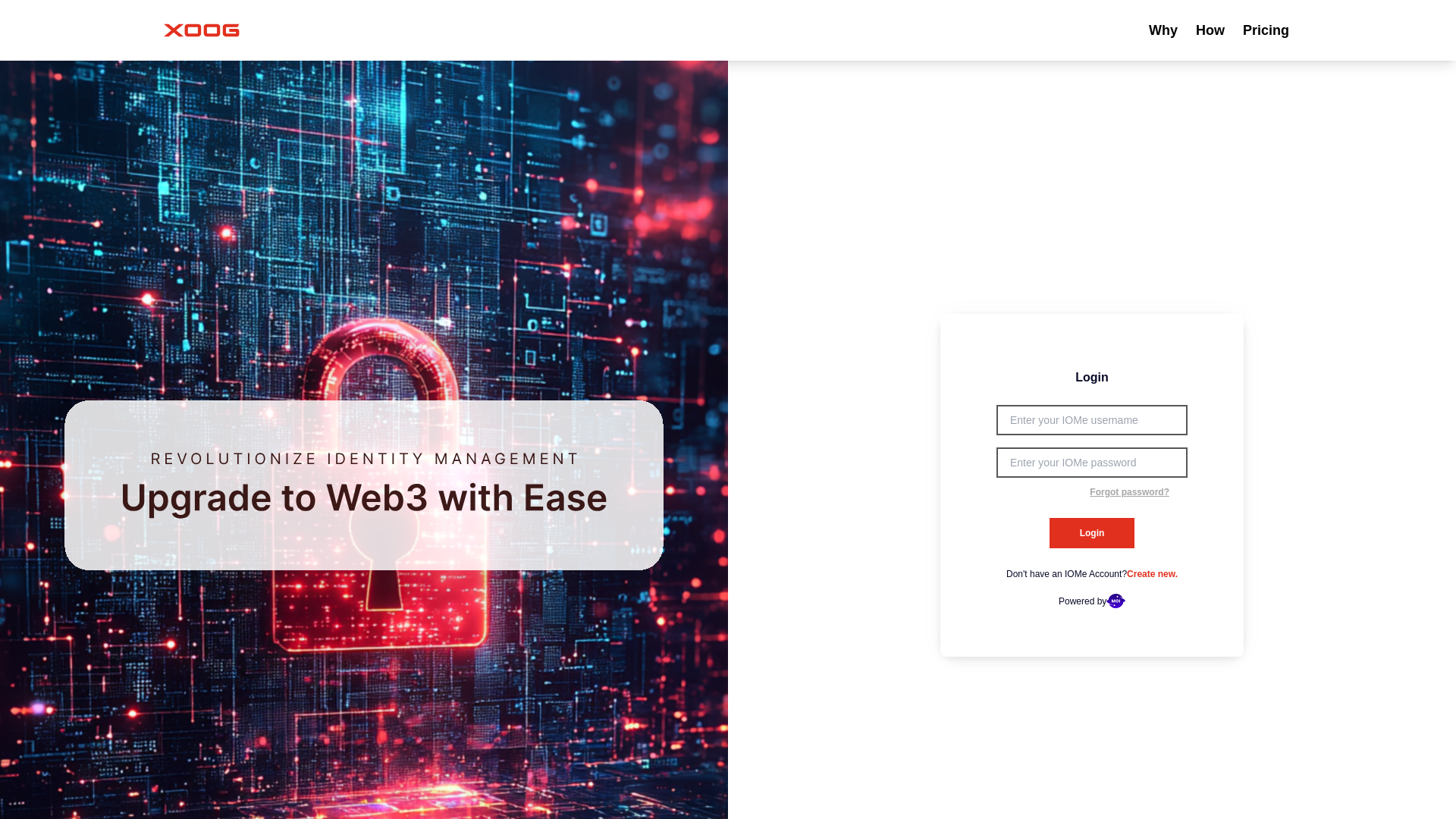 website screenshot of https://xoog-dashboard.pages.dev/