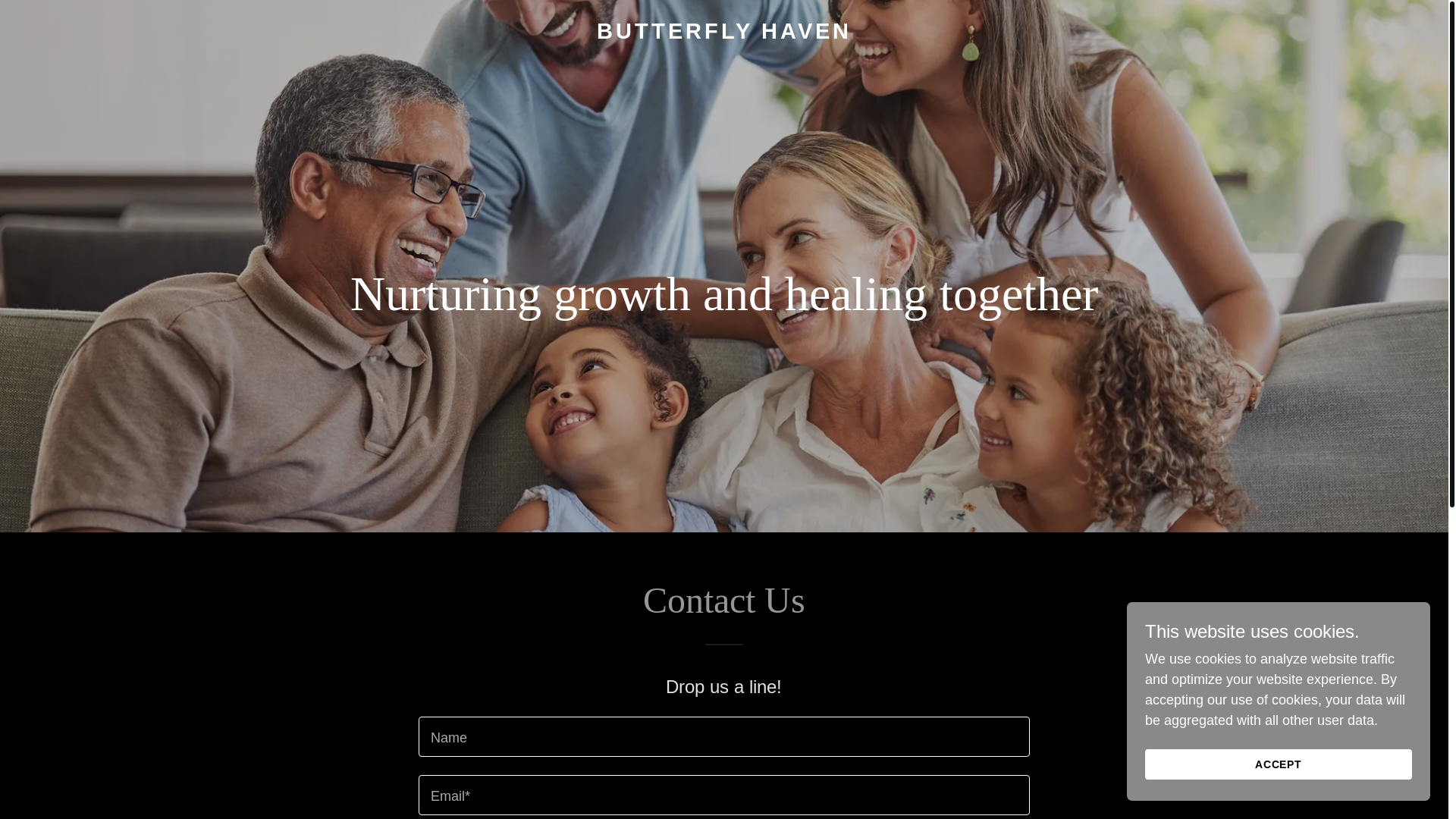 website screenshot of https://butterflyhaven-il.org/