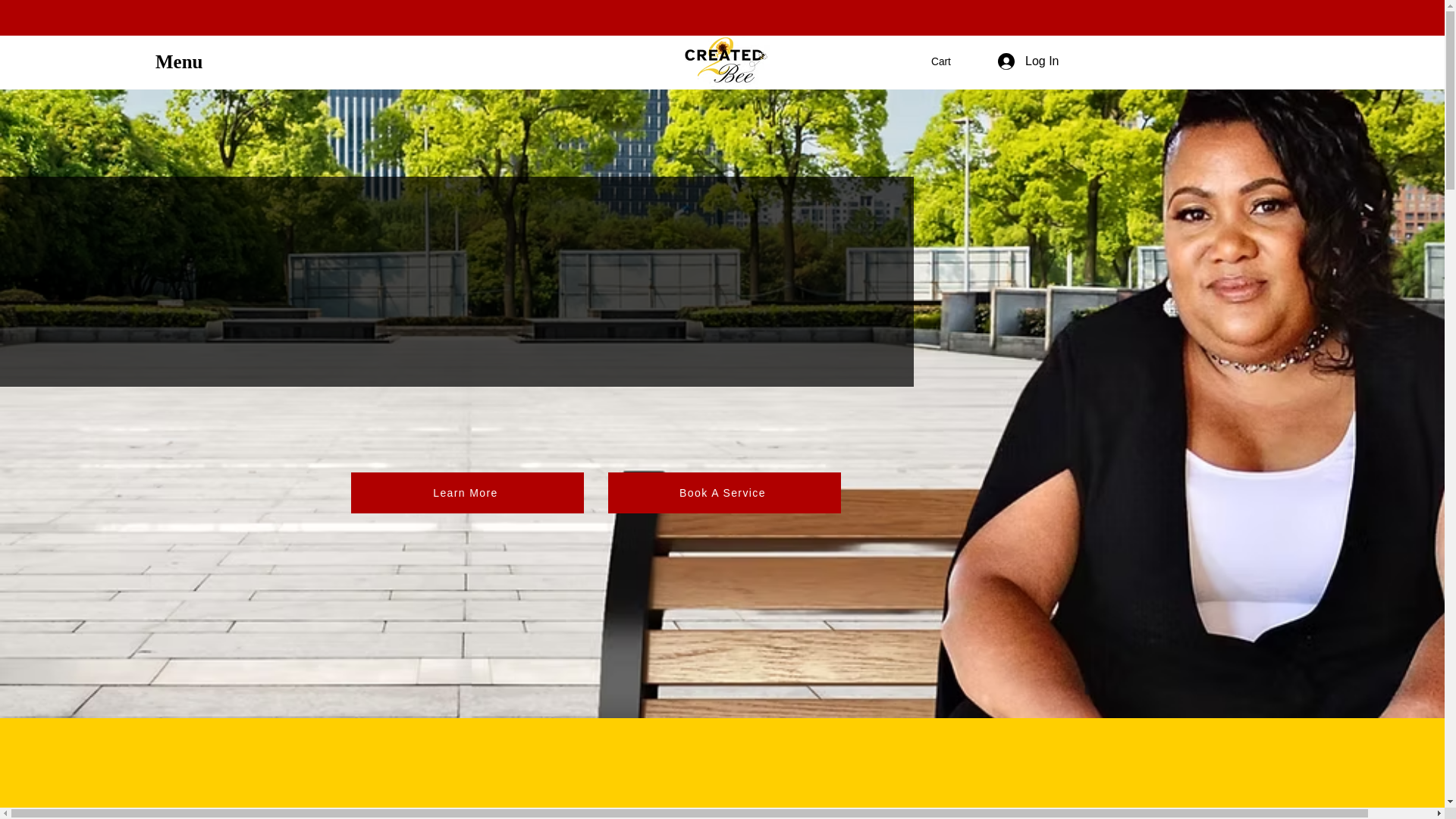 website screenshot of https://created2beellc.com/