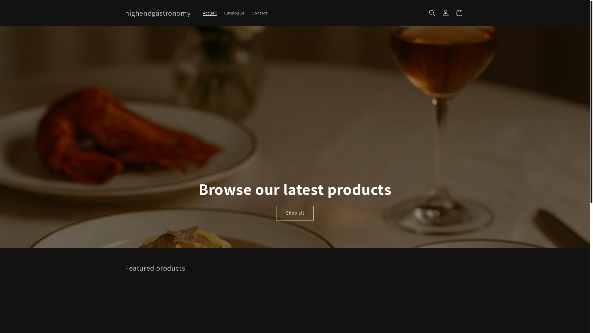website screenshot of https://high-endgastronomy.com/