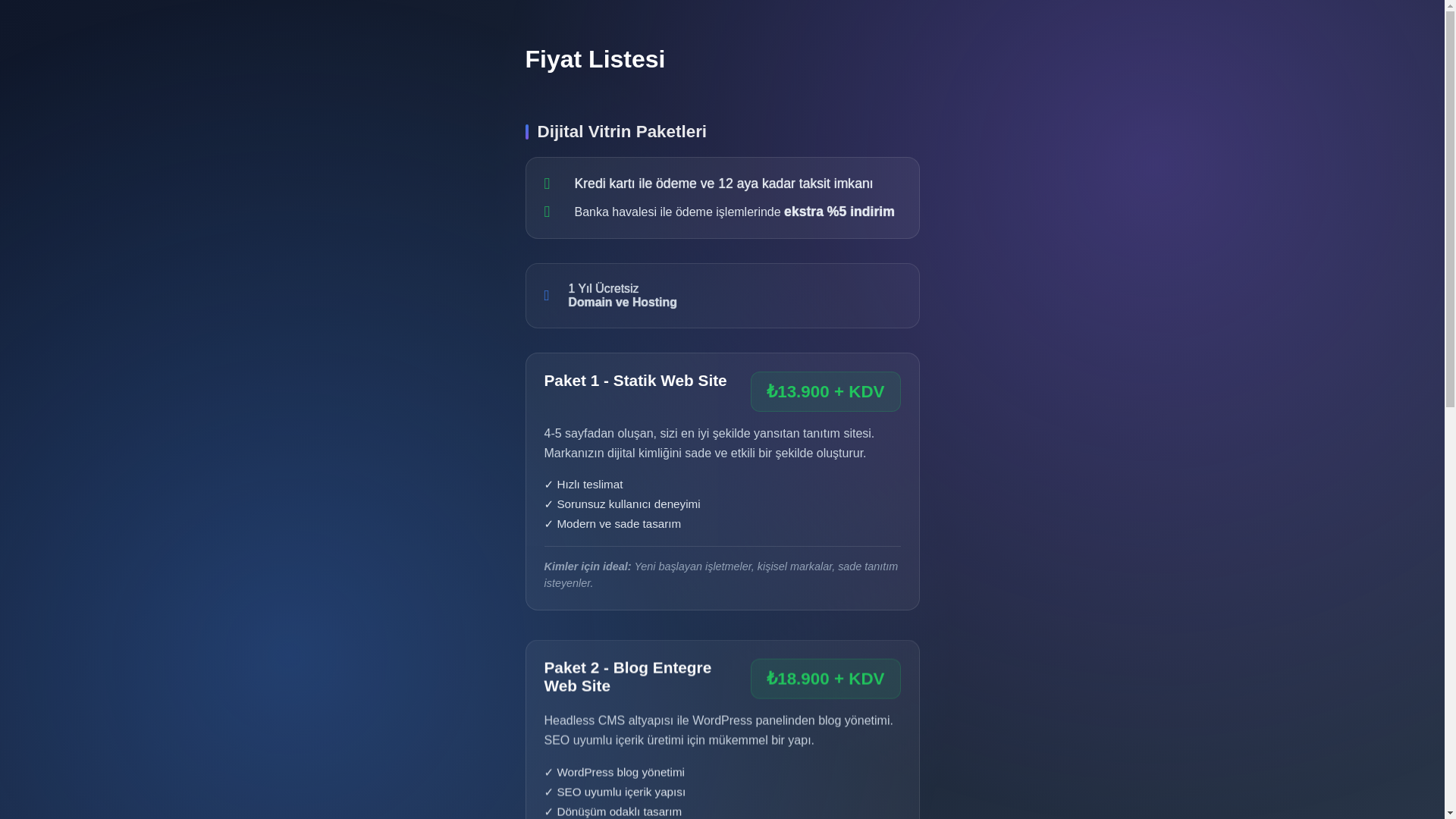 website screenshot of https://fiyat-listesi.pages.dev/
