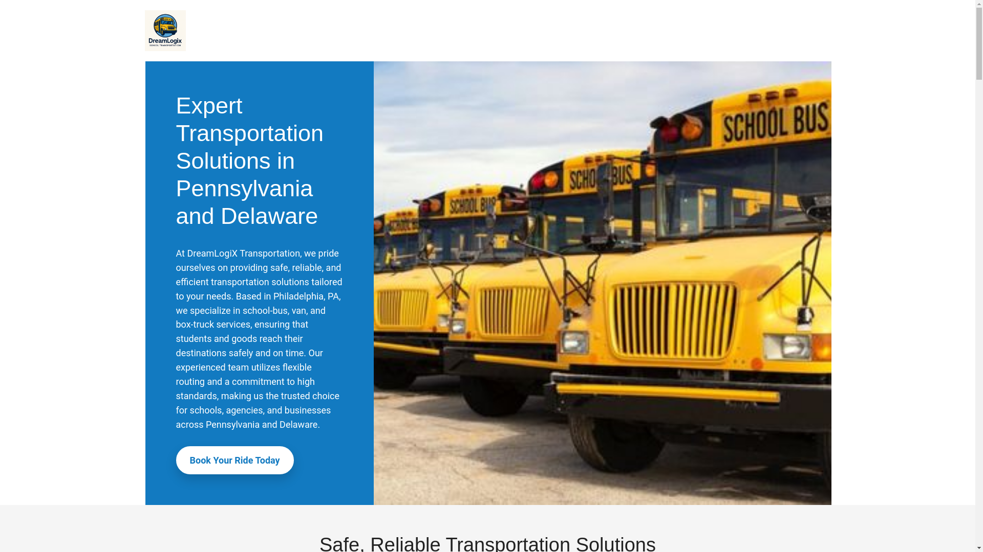 website screenshot of https://dreamlogixtransportation.net/