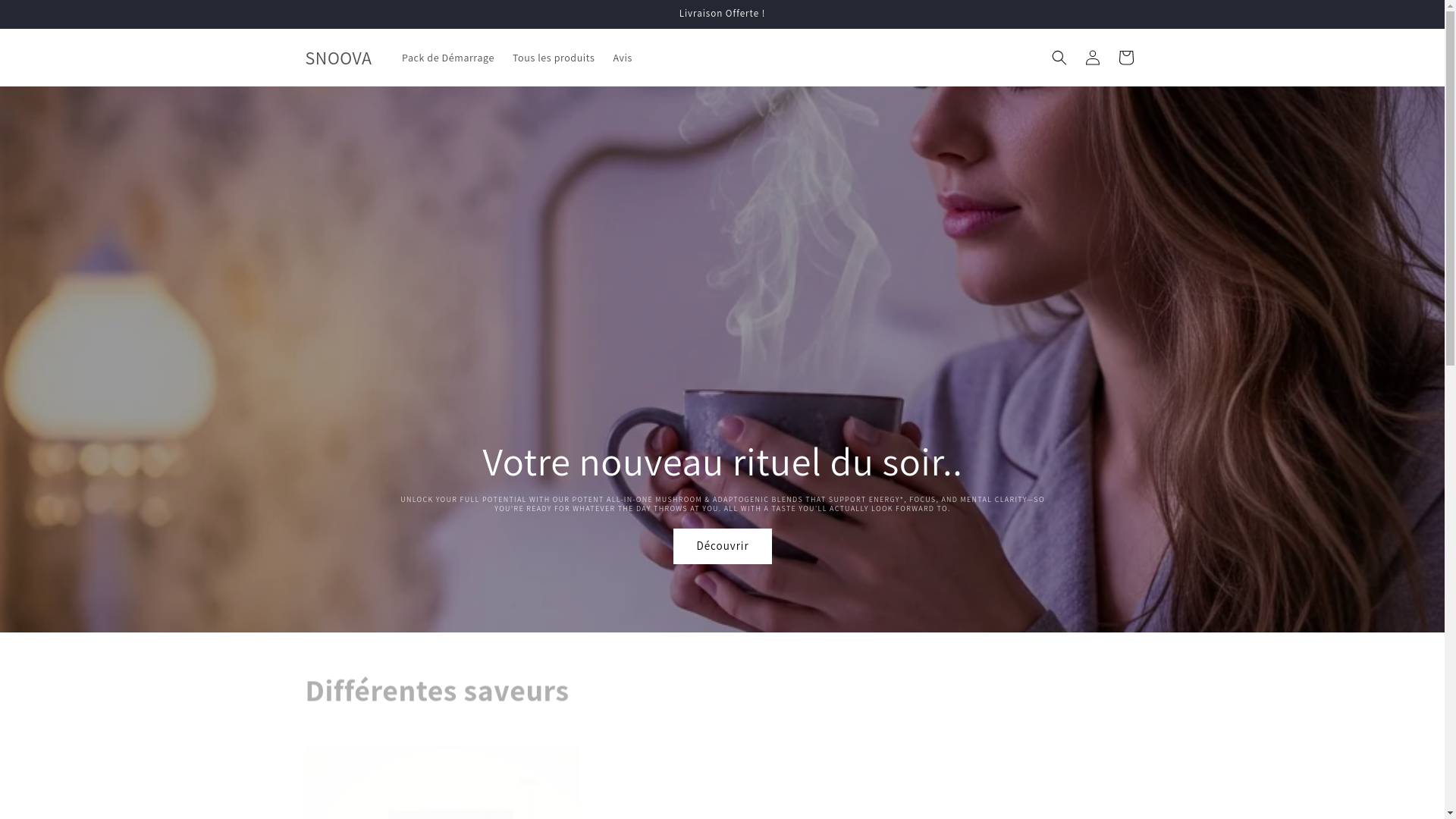 website screenshot of https://snoova.fr/
