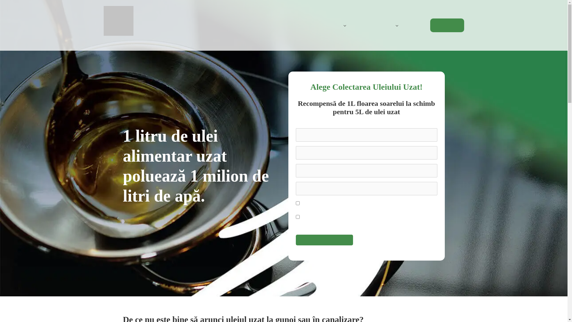 website screenshot of https://reciclare-ulei.ro/cum-procedez/