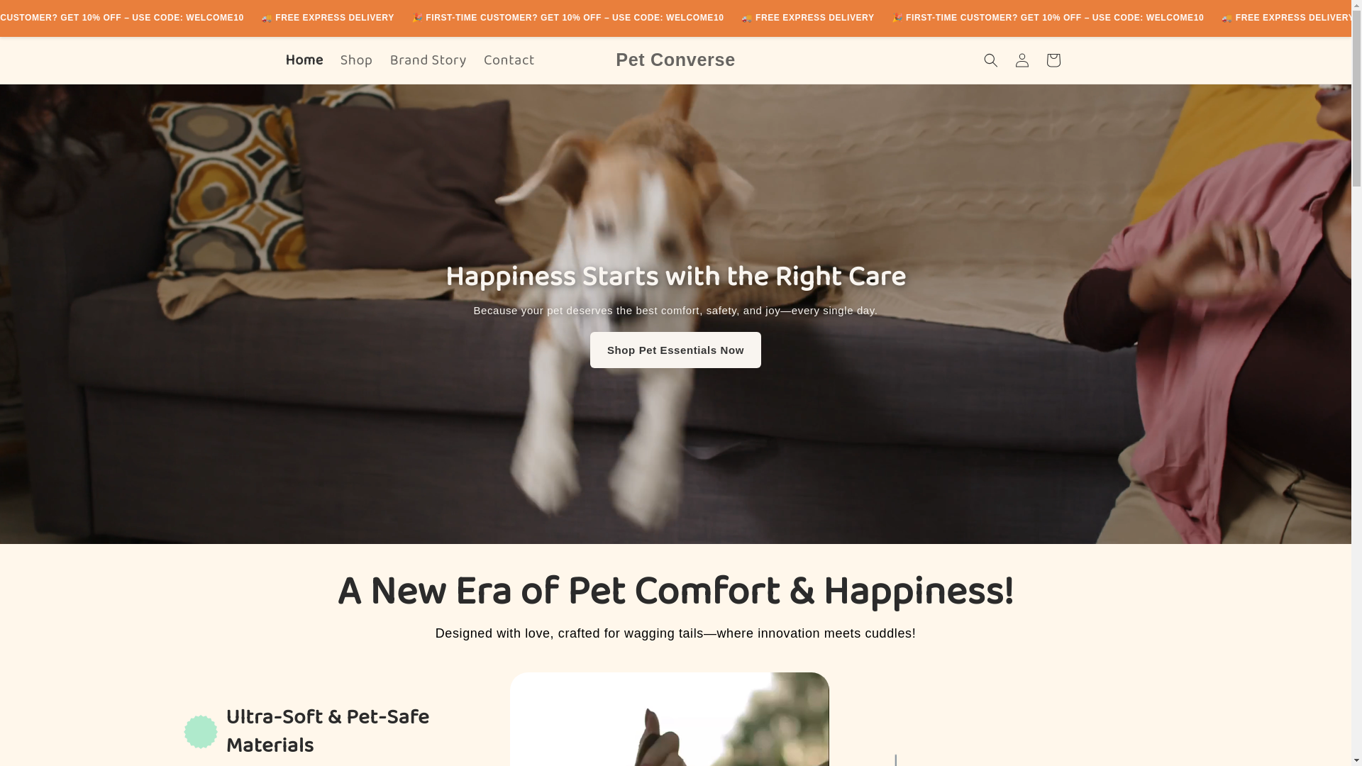 website screenshot of https://petconverse.com/