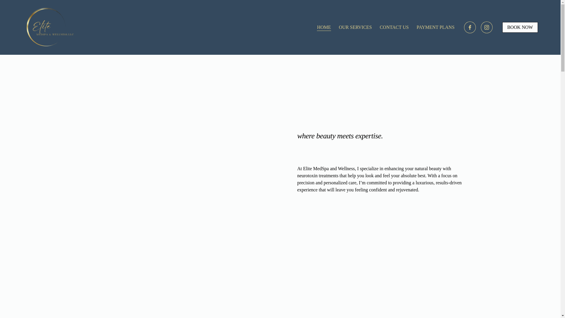 website screenshot of https://elite-medspa-omaha.com/