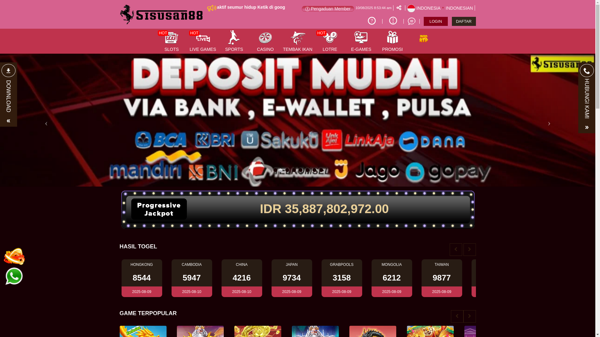 website screenshot of https://sisusan88sg.xyz/