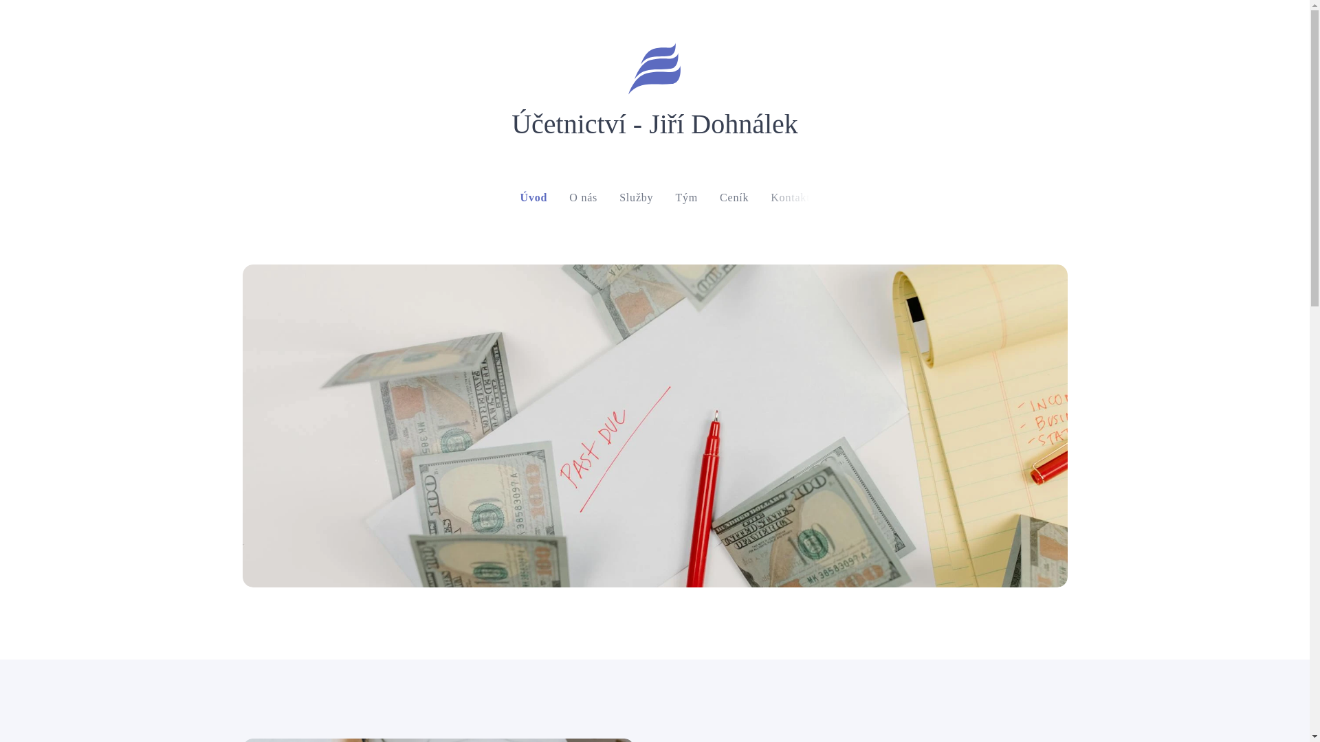 website screenshot of https://ucetnictvi-jiri-dohnalek.cz/