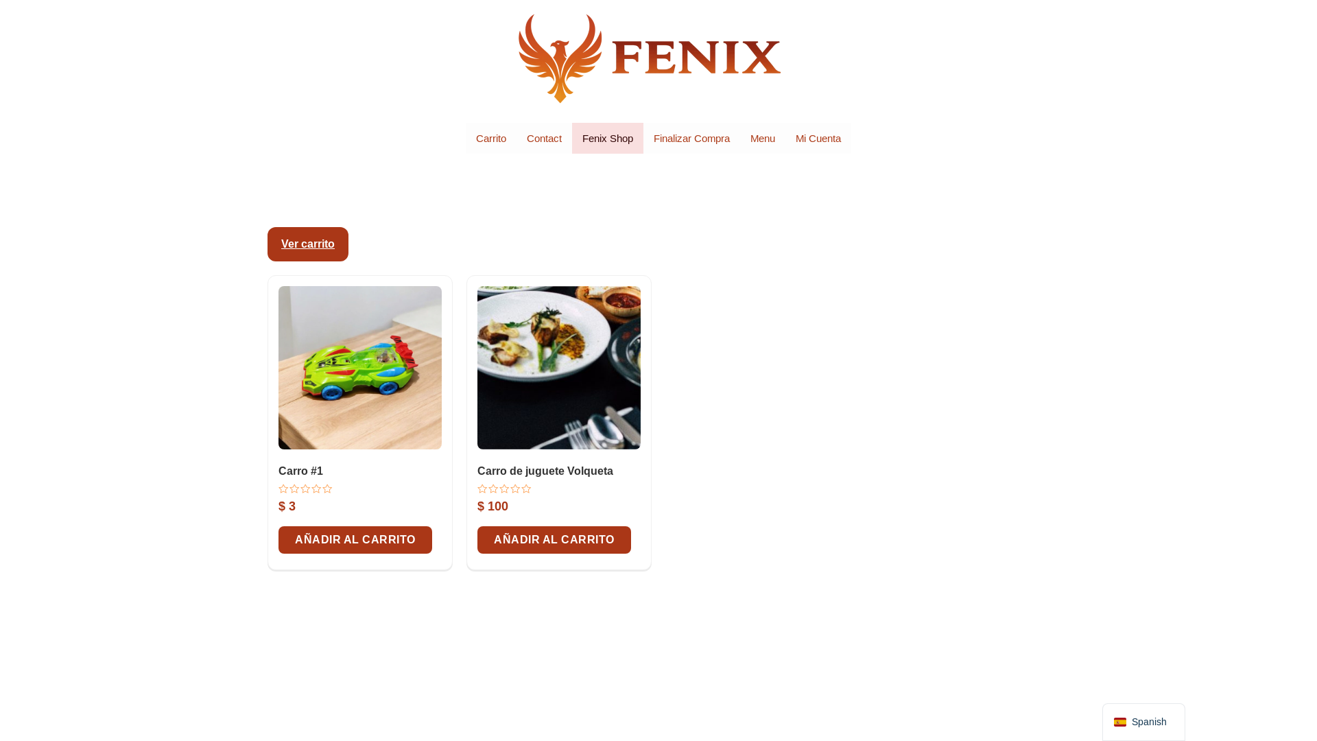 website screenshot of https://fenixvendemas.com/