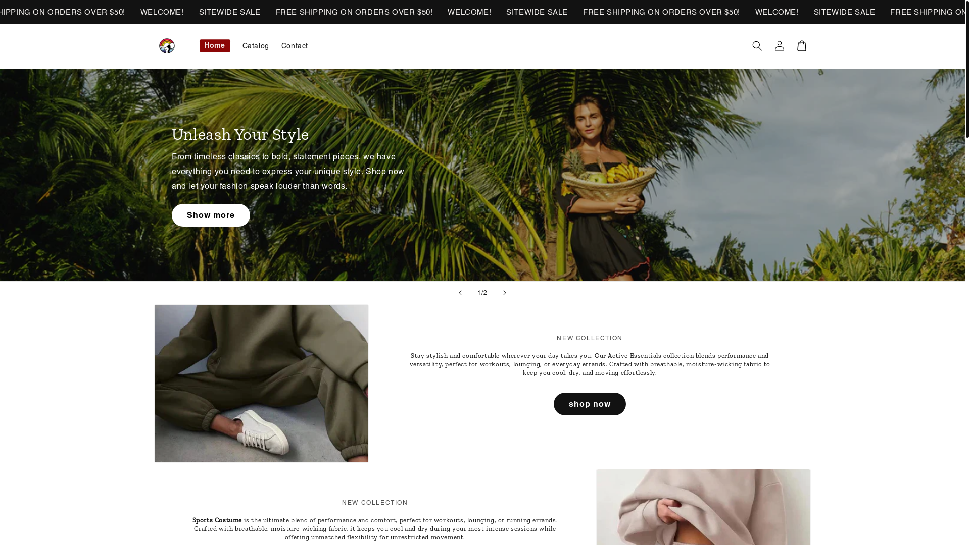 website screenshot of https://mscv.store/
