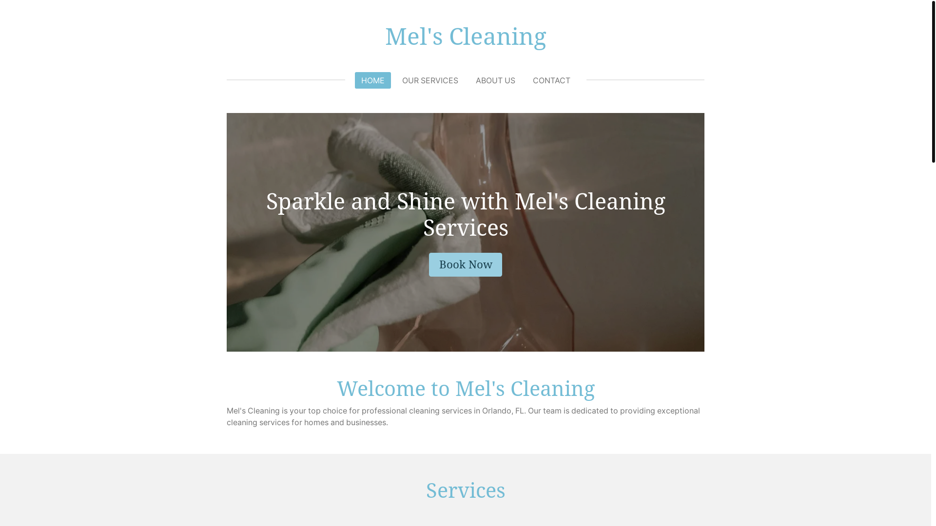 website screenshot of https://mellymelcleaning.com/
