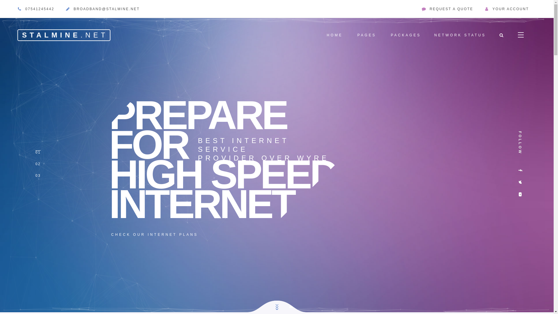 website screenshot of https://stalmine.net/