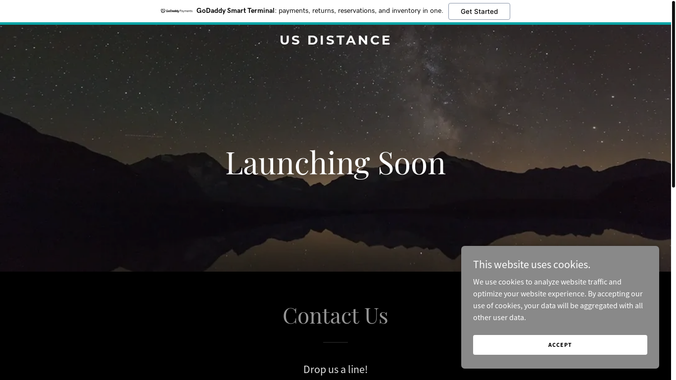 website screenshot of https://usdistance.org/