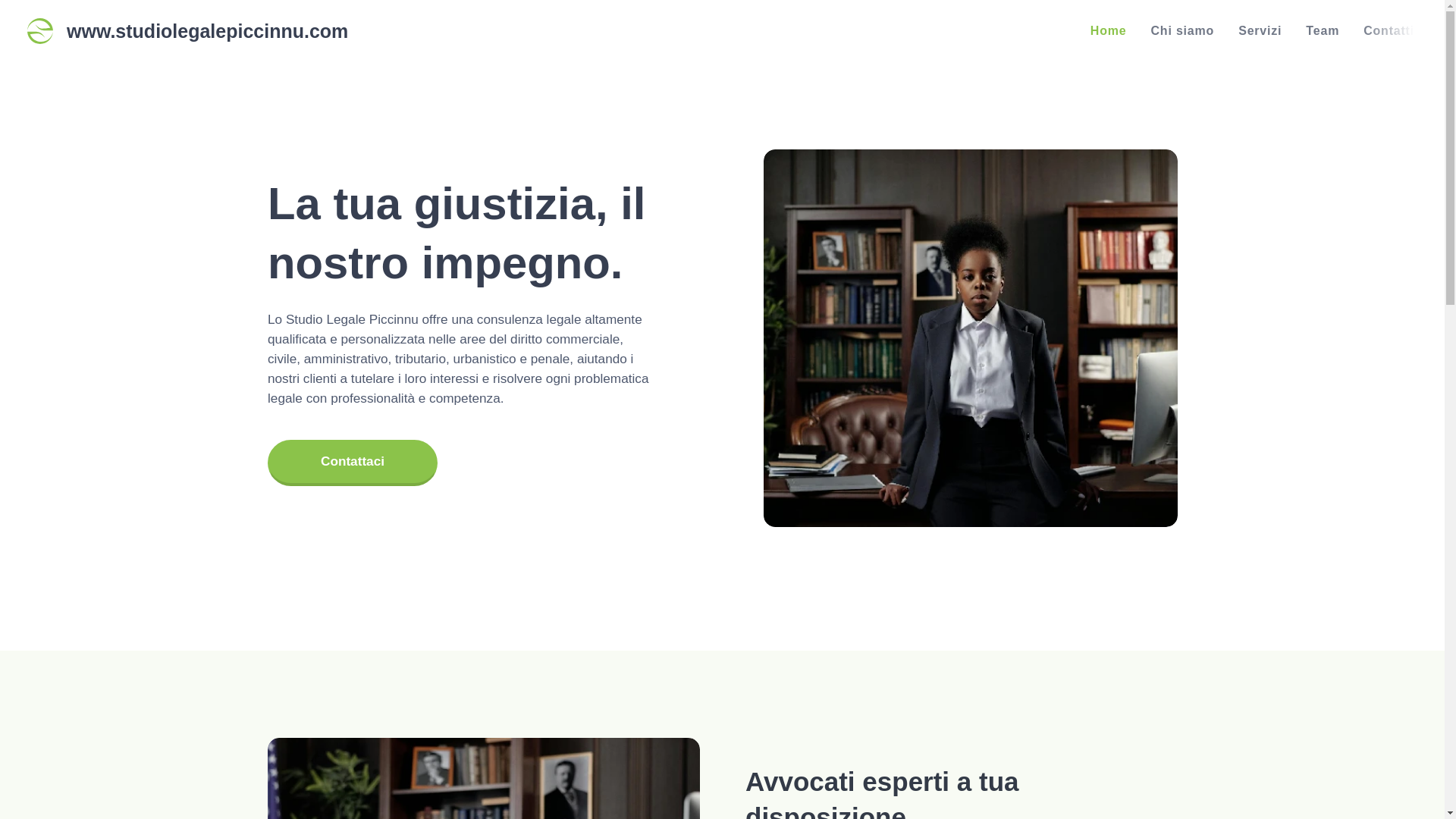 website screenshot of https://studiolegalepiccinnu.com/