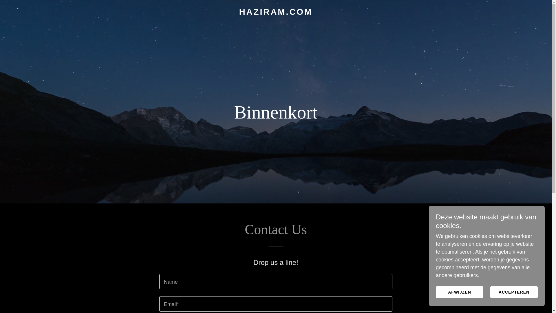 website screenshot of https://haziram.com/