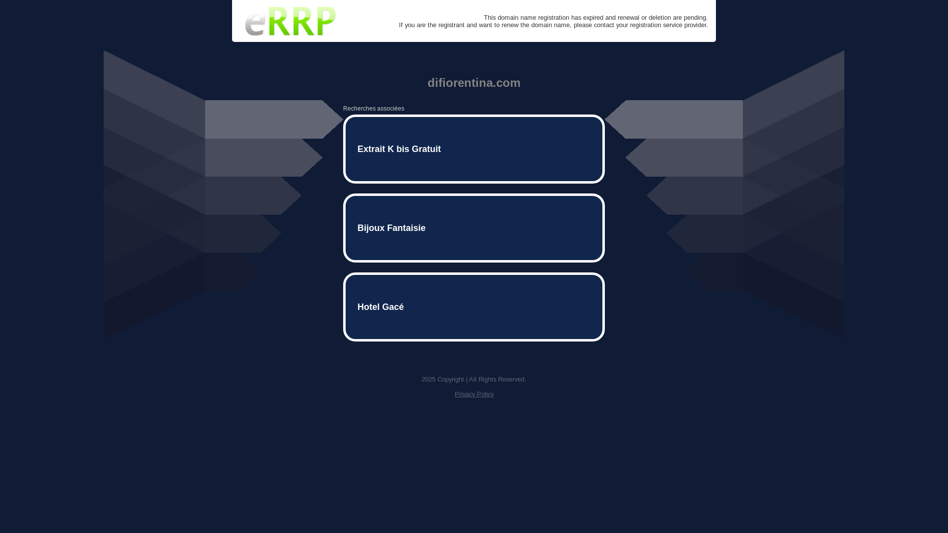 website screenshot of https://difiorentina.com/