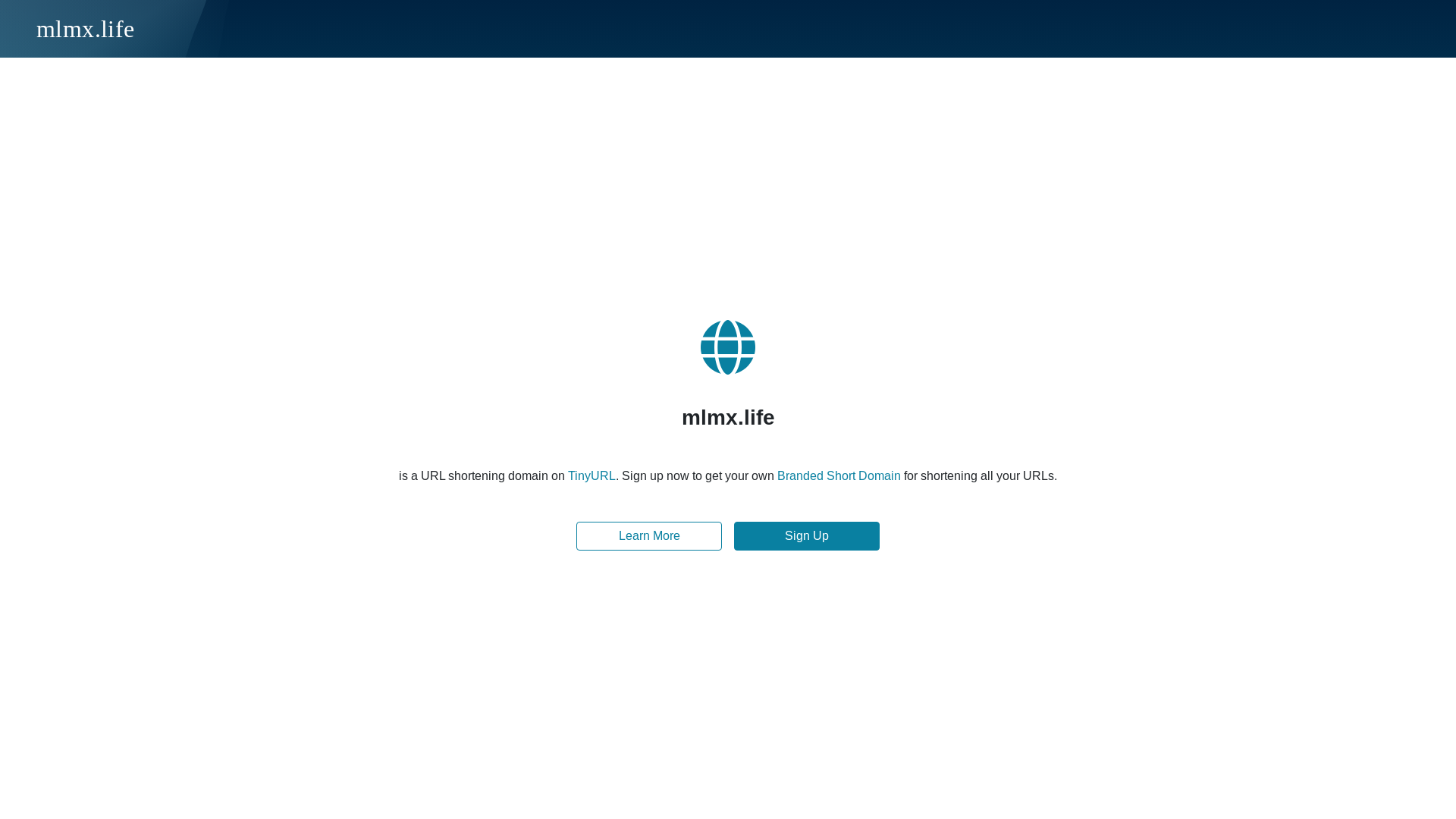website screenshot of https://mlmx.life/