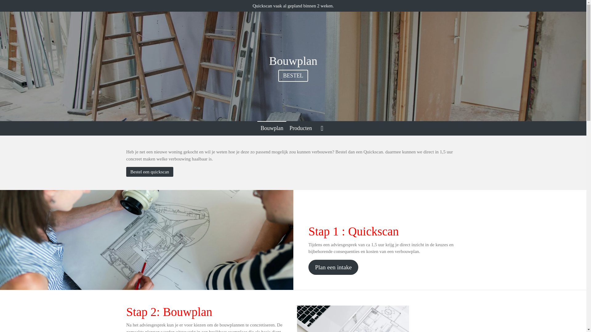 website screenshot of https://mijnbouwplan.com/