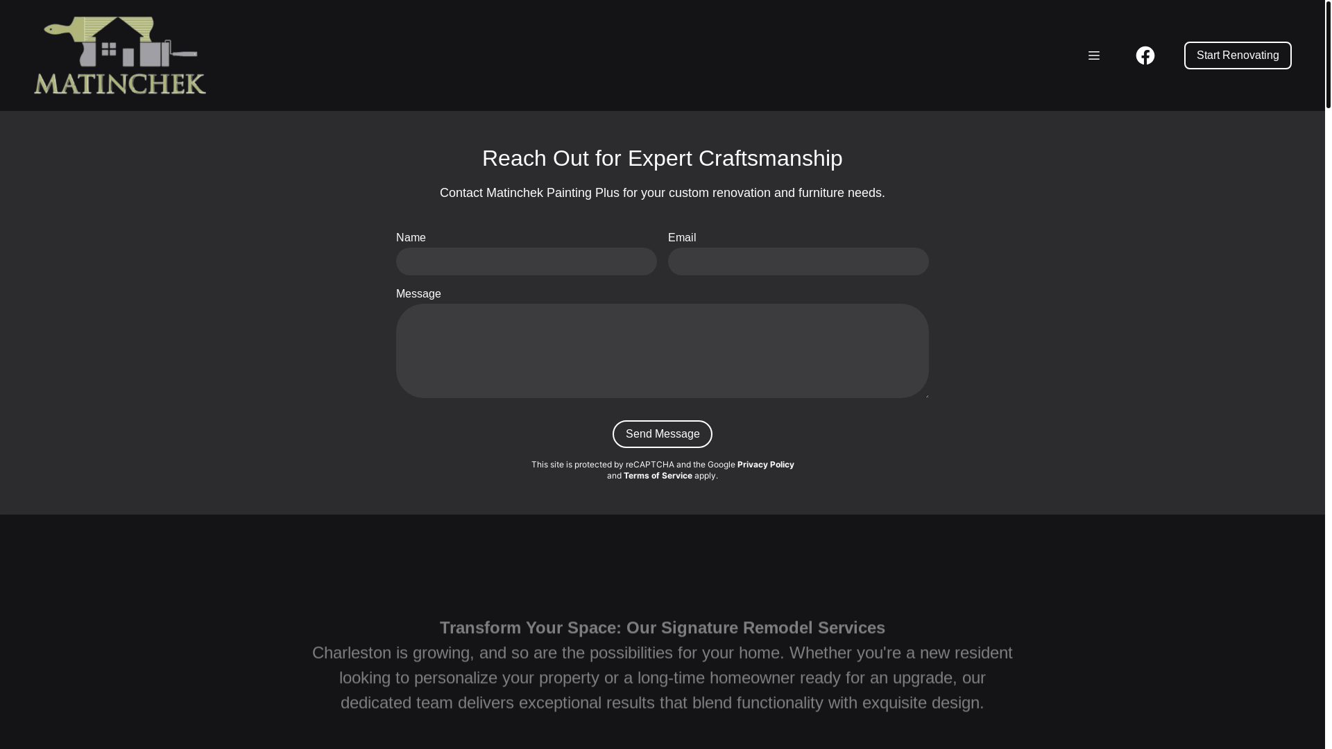 website screenshot of https://chekpaintscharleston.com/