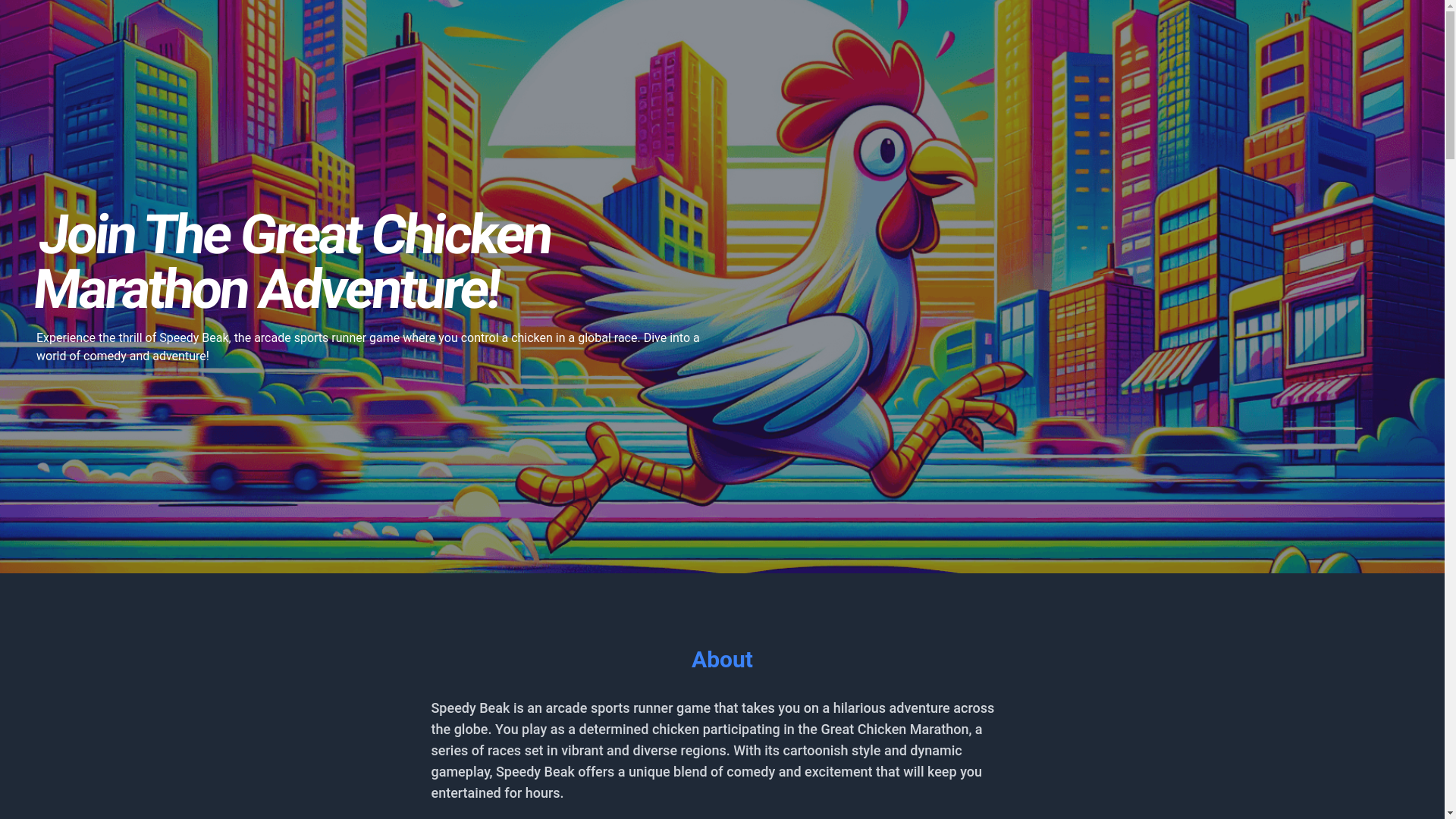 website screenshot of https://runwithchickenca.com/