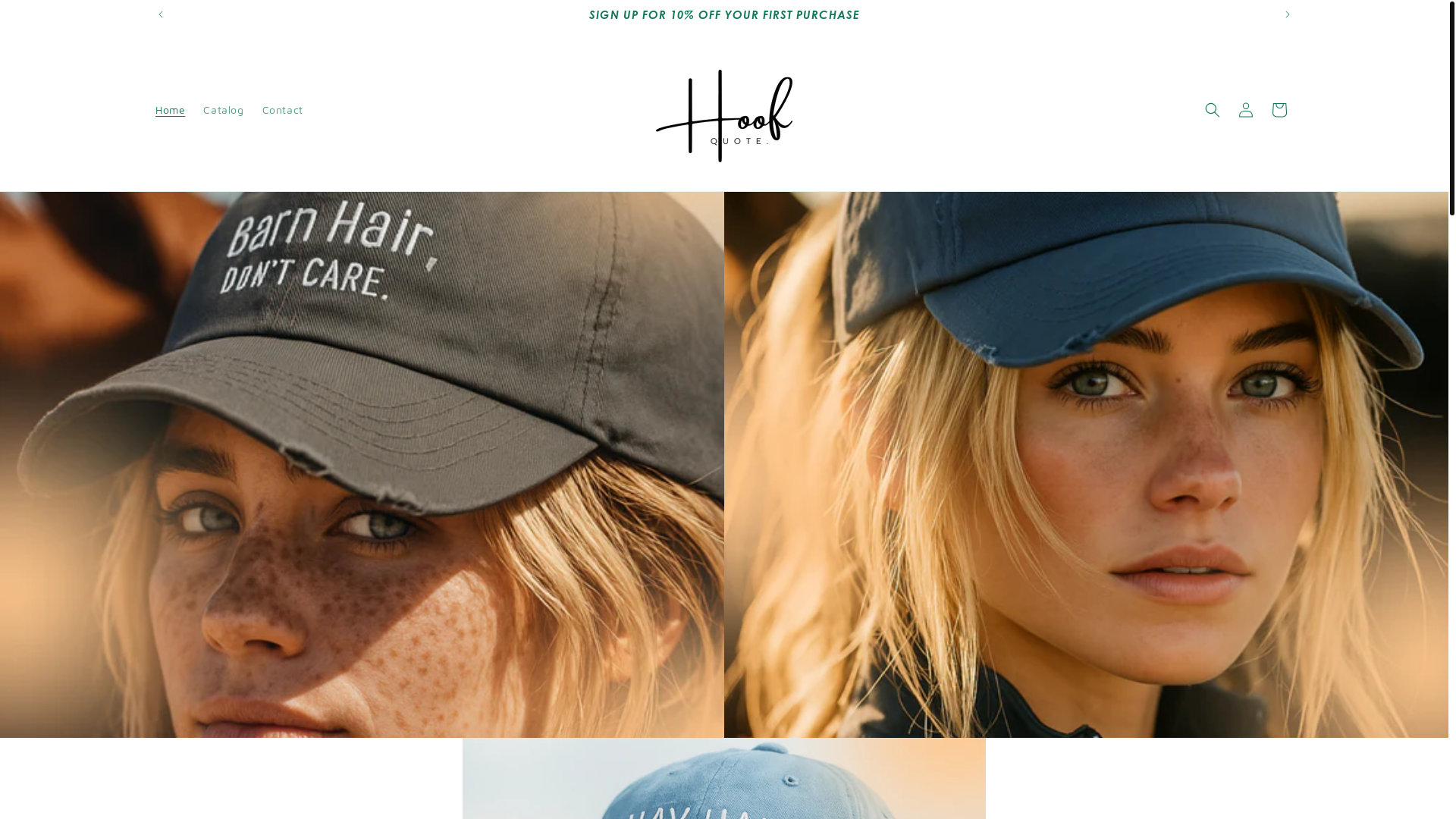website screenshot of https://hoofquote.com/