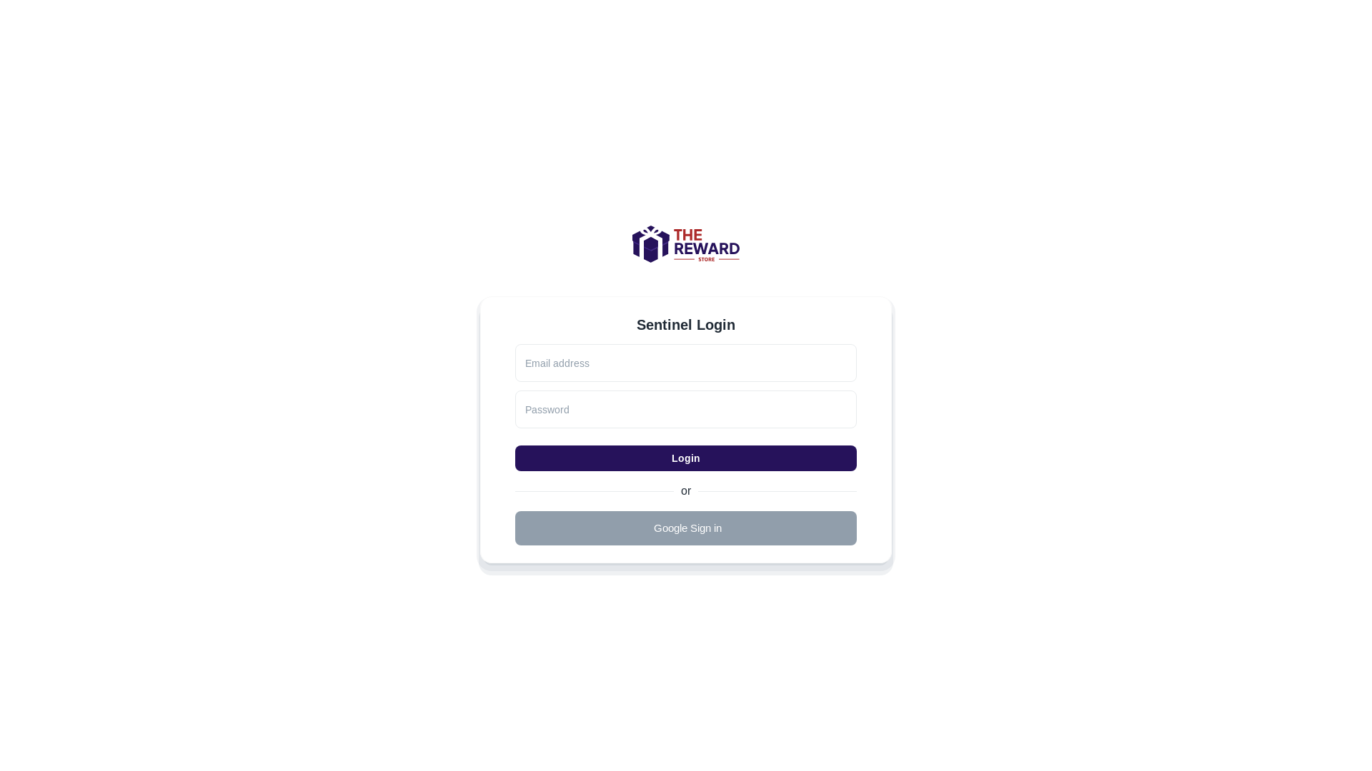 website screenshot of https://staging2-sentinel.vananamrewards.com