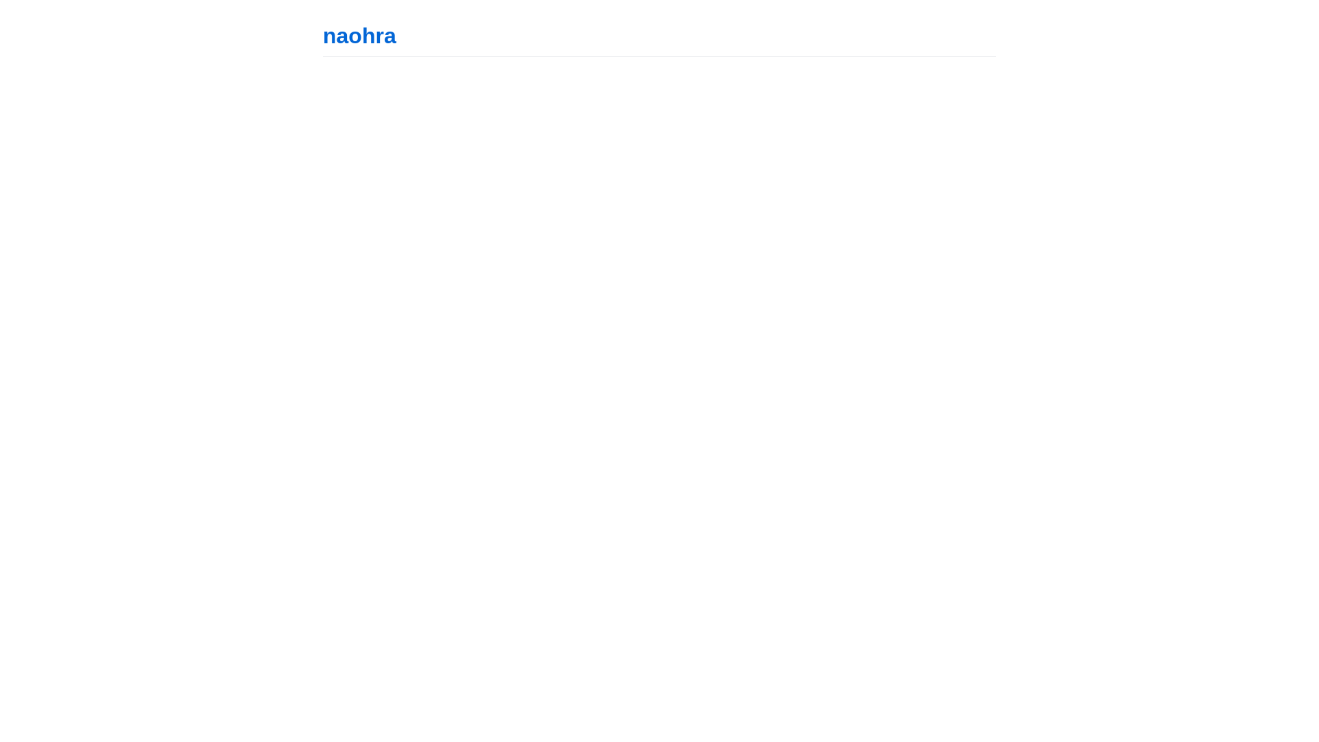 website screenshot of https://naohra.com/
