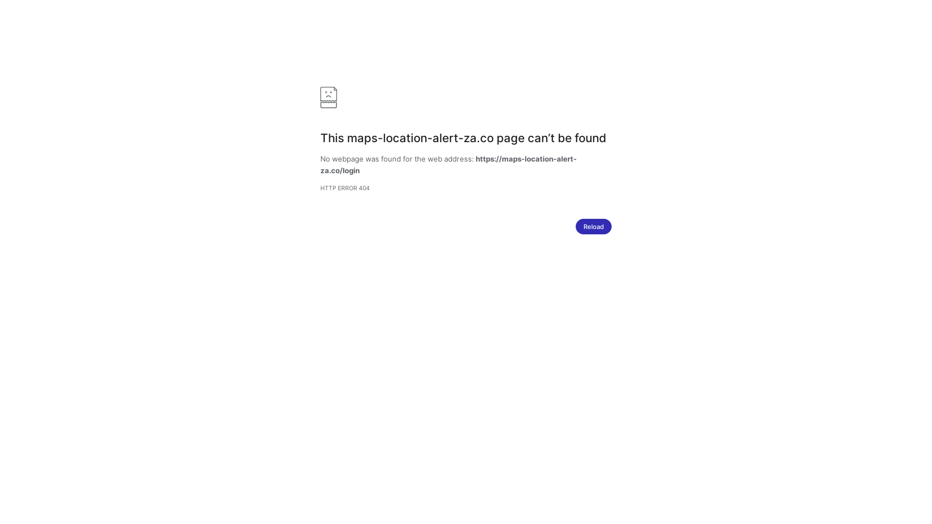 website screenshot of https://maps-location-alert-za.co/