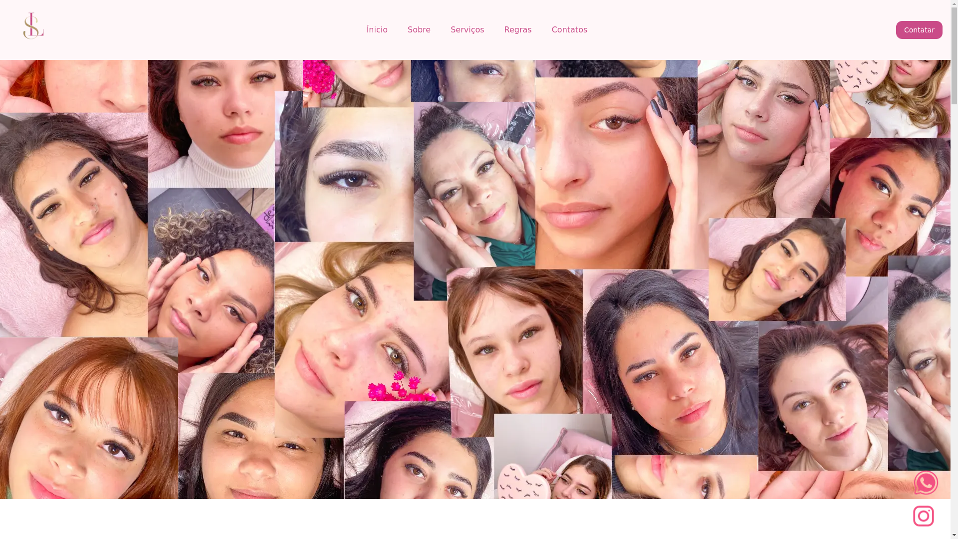 website screenshot of https://liviasampaiobeauty.com.br/