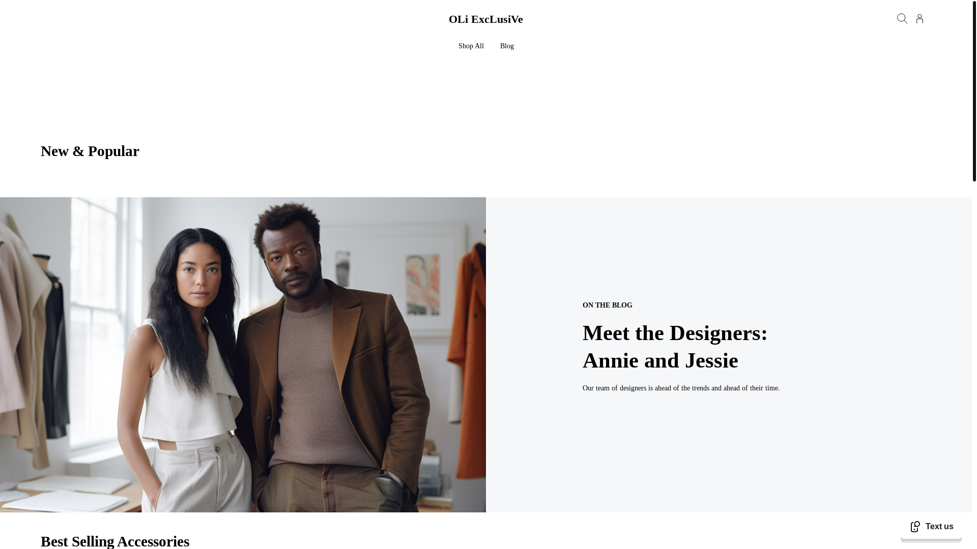 website screenshot of https://oliexclusive.com/