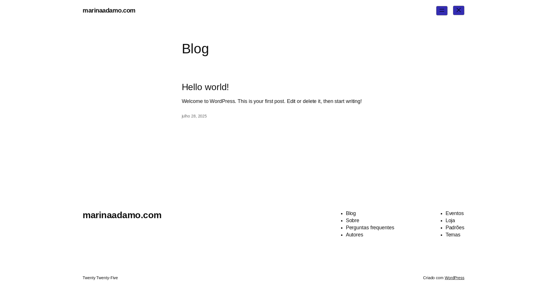 website screenshot of https://marinaadamo.com.br/