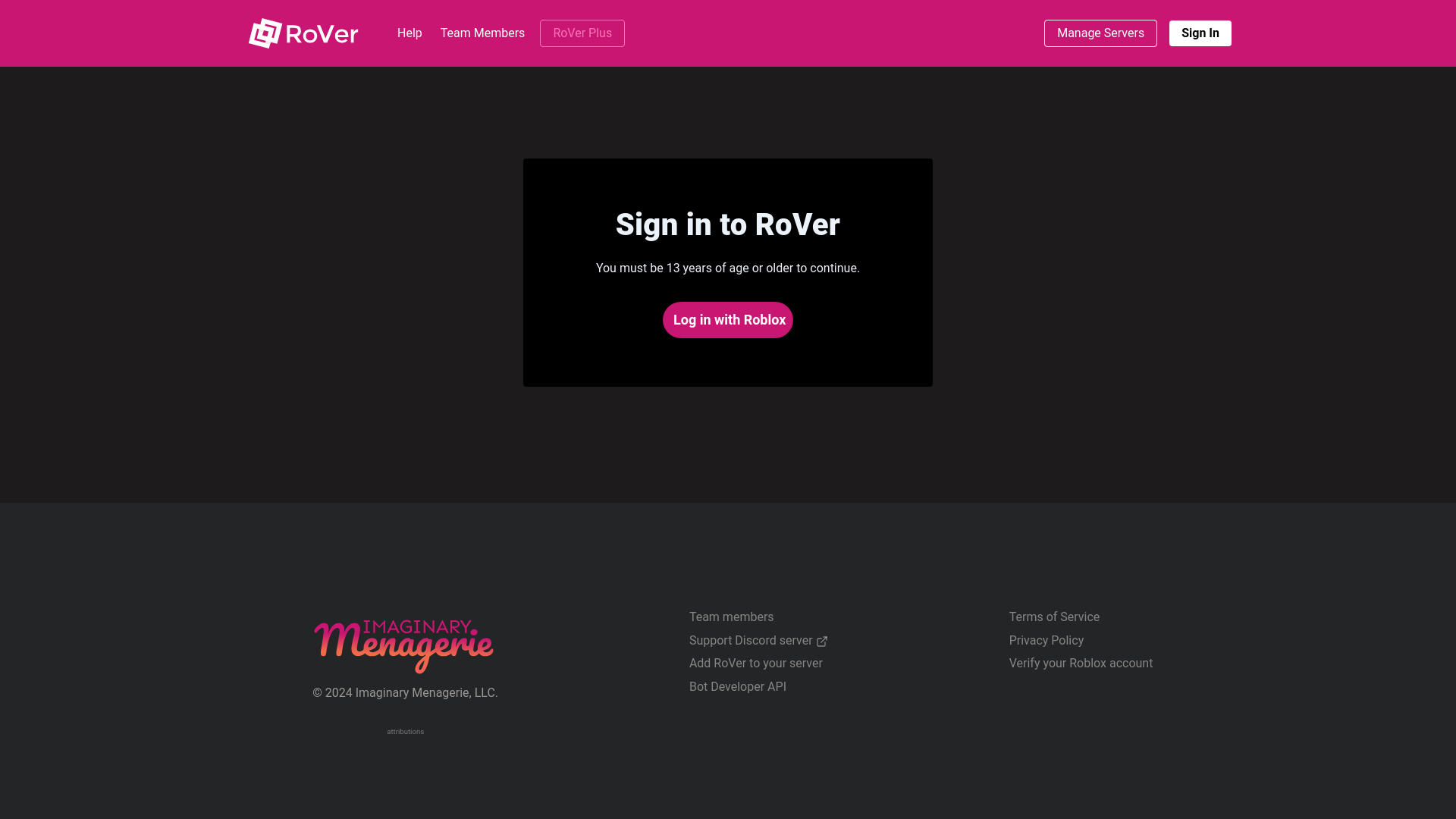 website screenshot of https://rover-link.xyz/